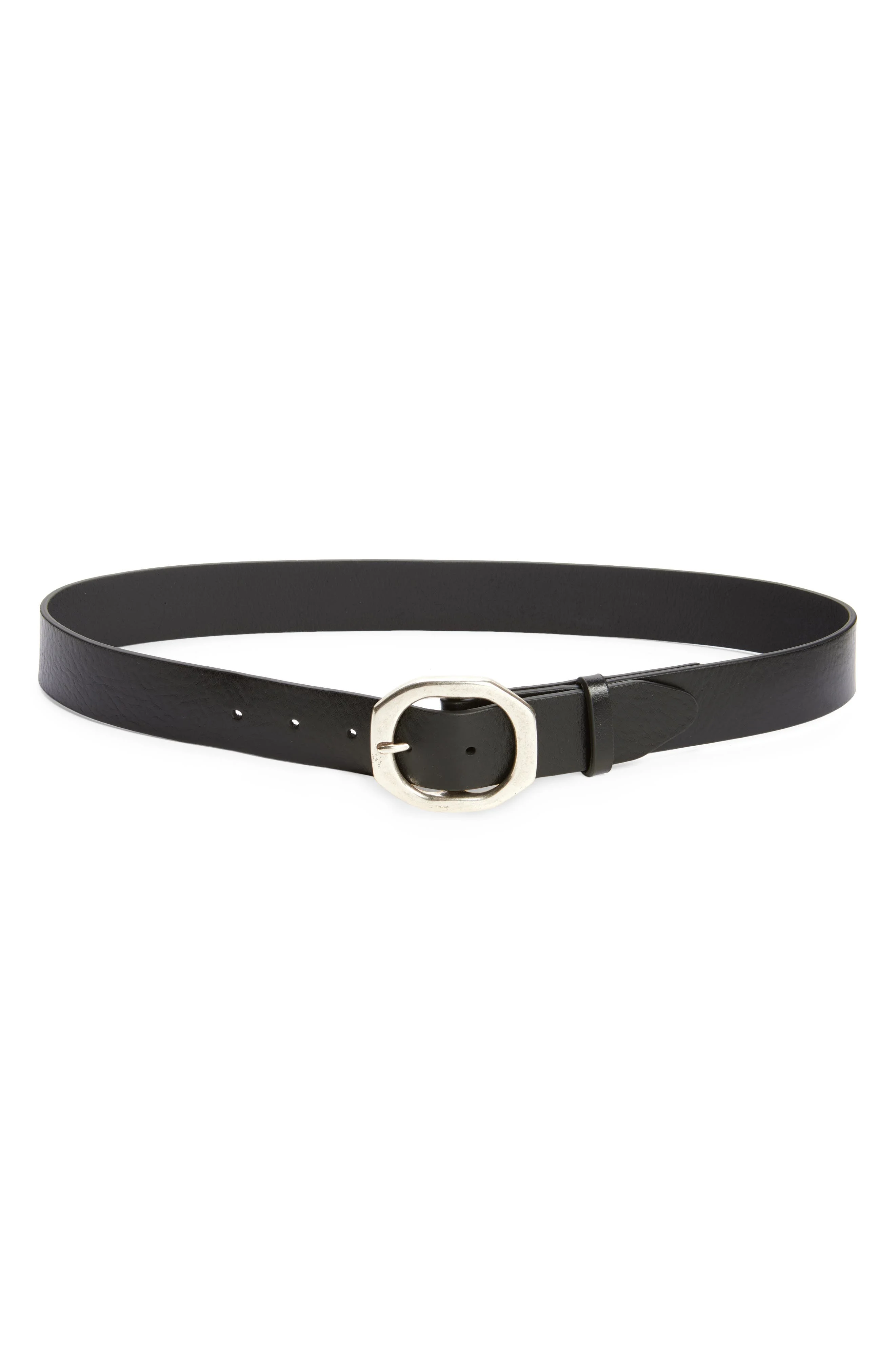 rag & bone Audrey Leather Belt in Blk at Nordstrom - 1