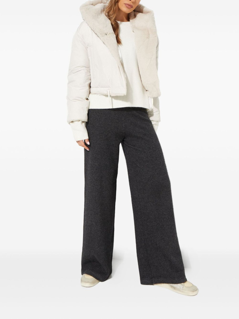 Yves Salomon buttoned wide-leg trousers outlook