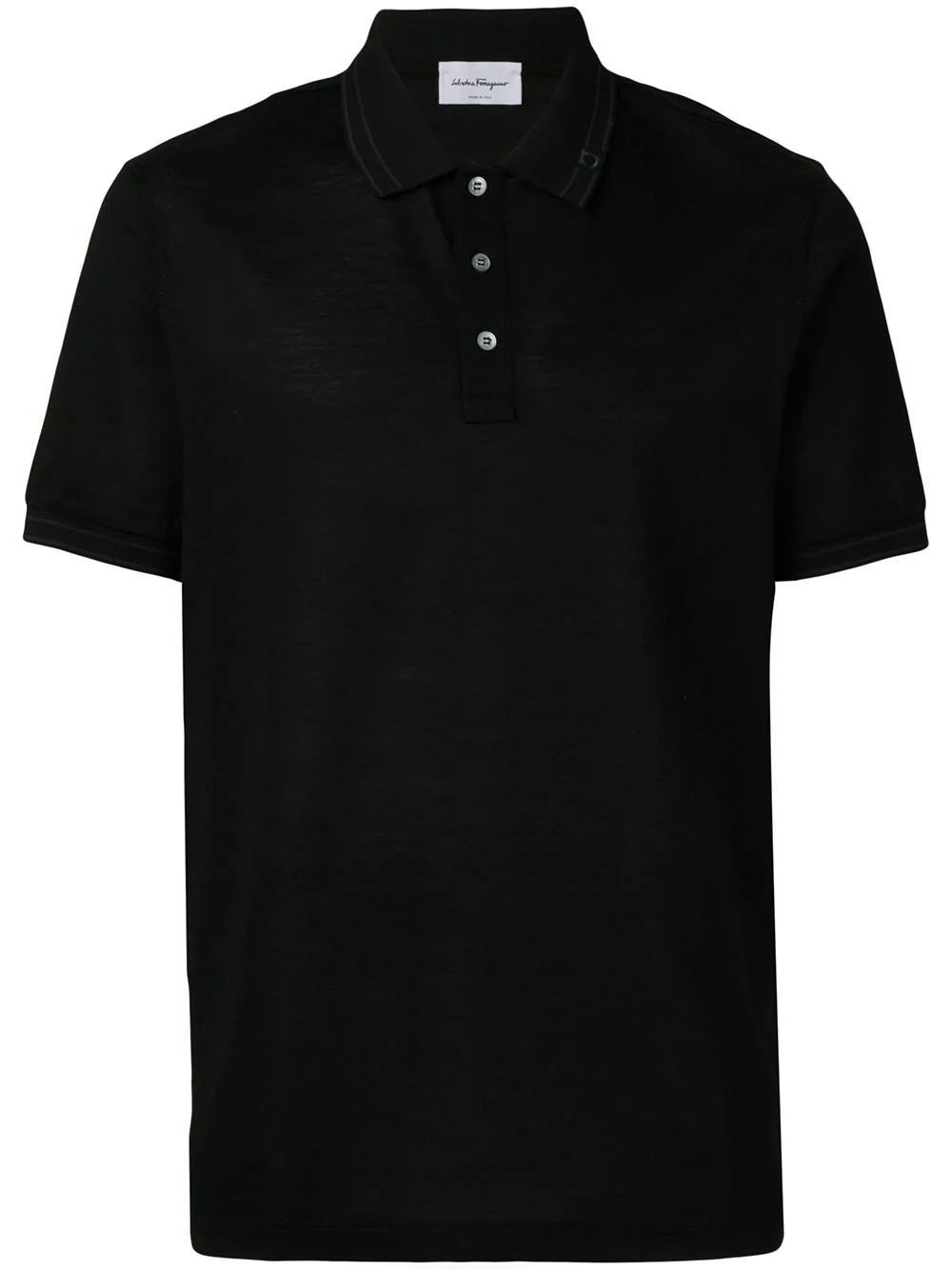 short-sleeve polo top - 1