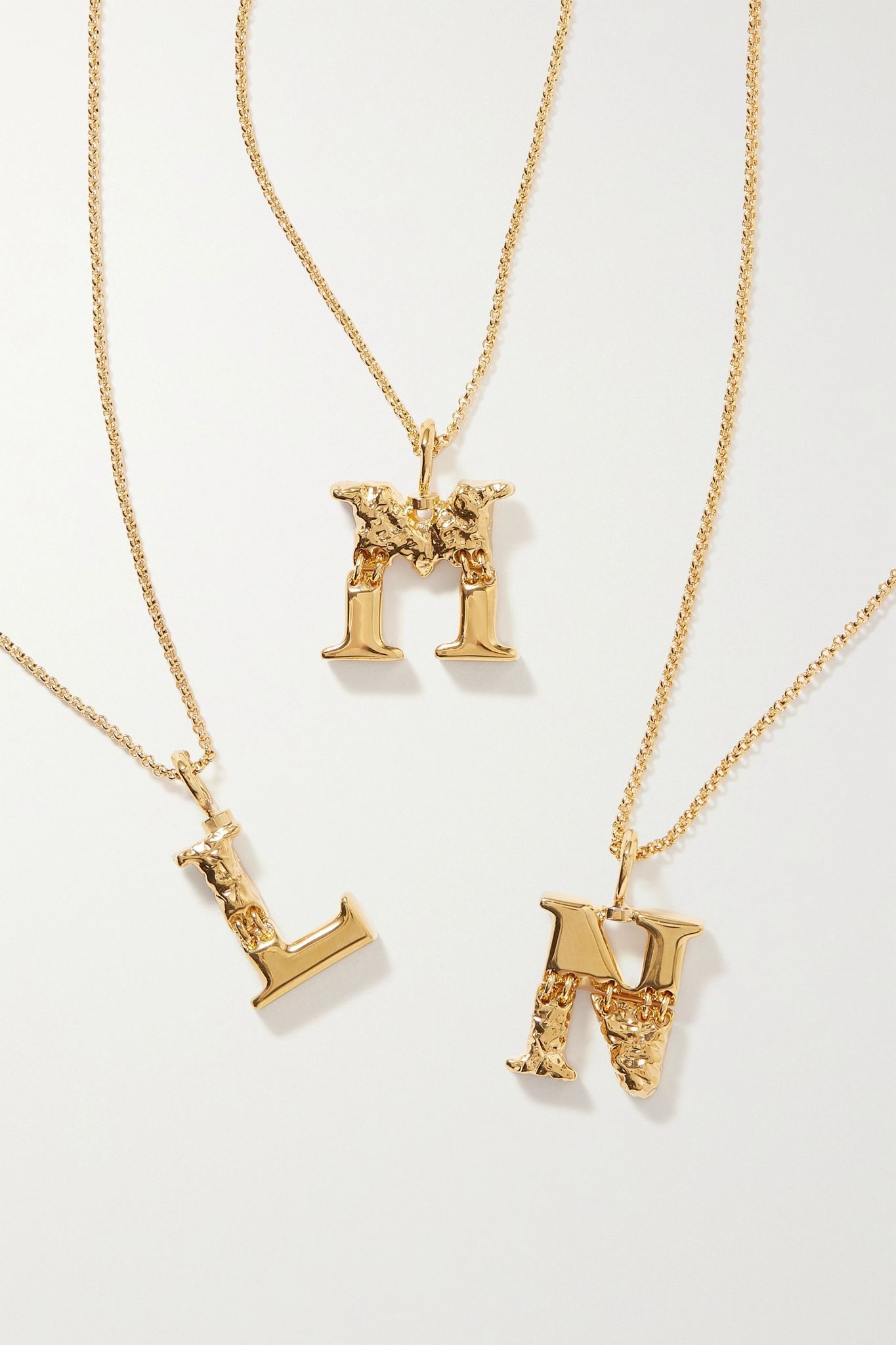 Alphabet gold-tone necklace - 1