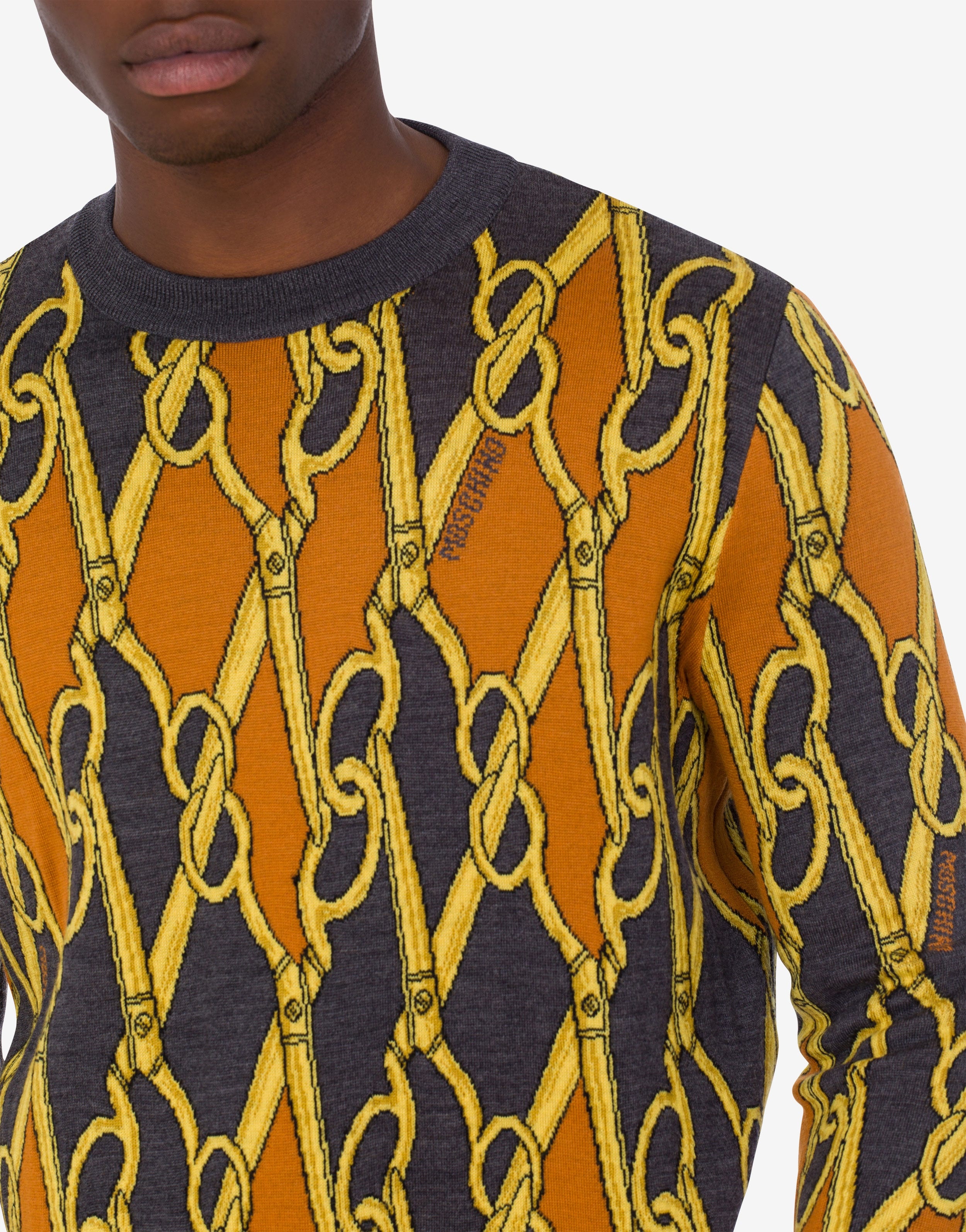 SARTORIAL SCISSORS WOOL JUMPER - 4