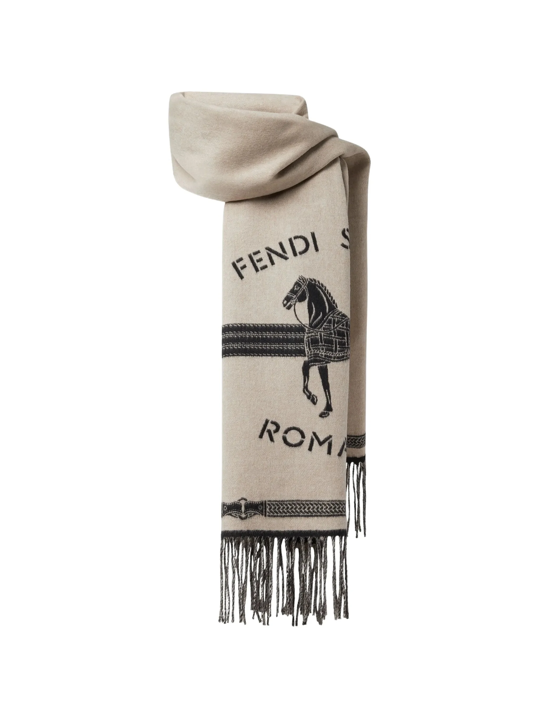 Fendi Selleria Intarsia-knit Scarf - 1