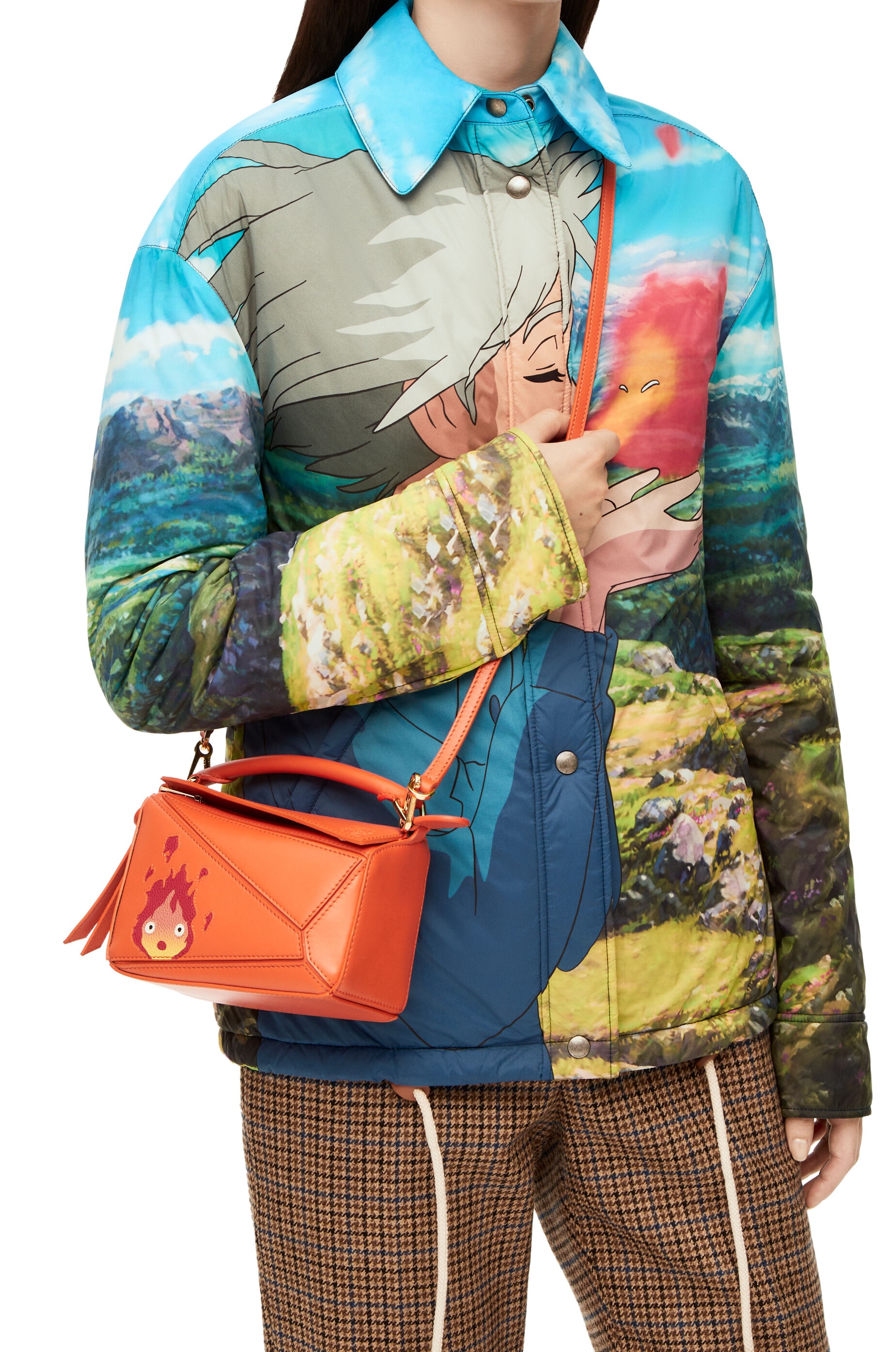 Calcifer mini Puzzle bag in satin calfskin - 2