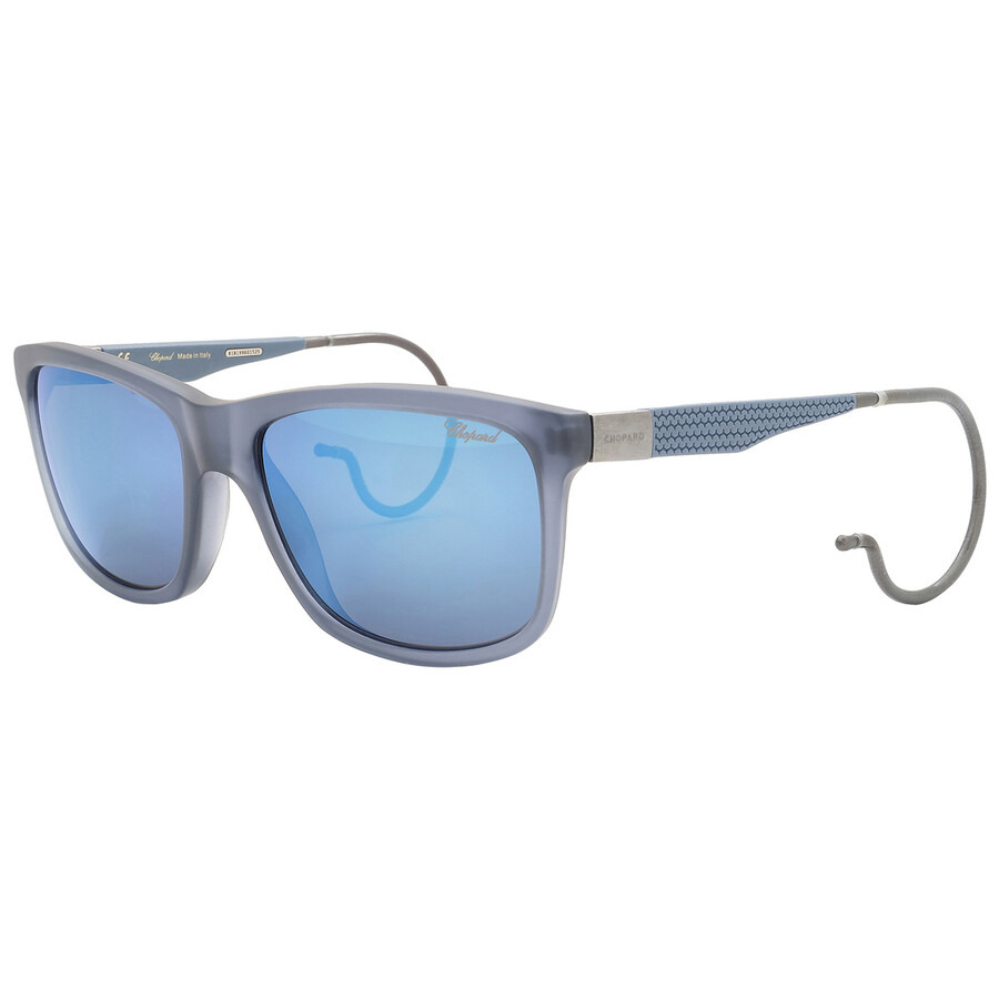 Chopard Polarized Blue Square Men's Sunglasses SCH156M AGQB 57 - 3