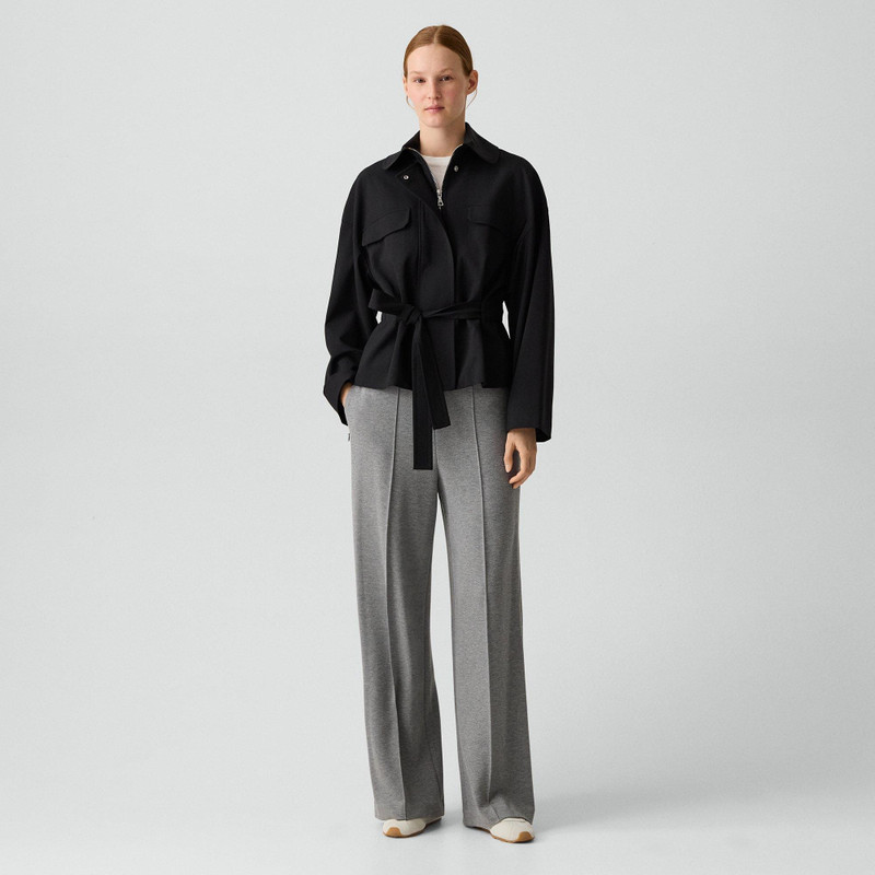 Theory Cinched Flight Jacket in Good Wool outlook