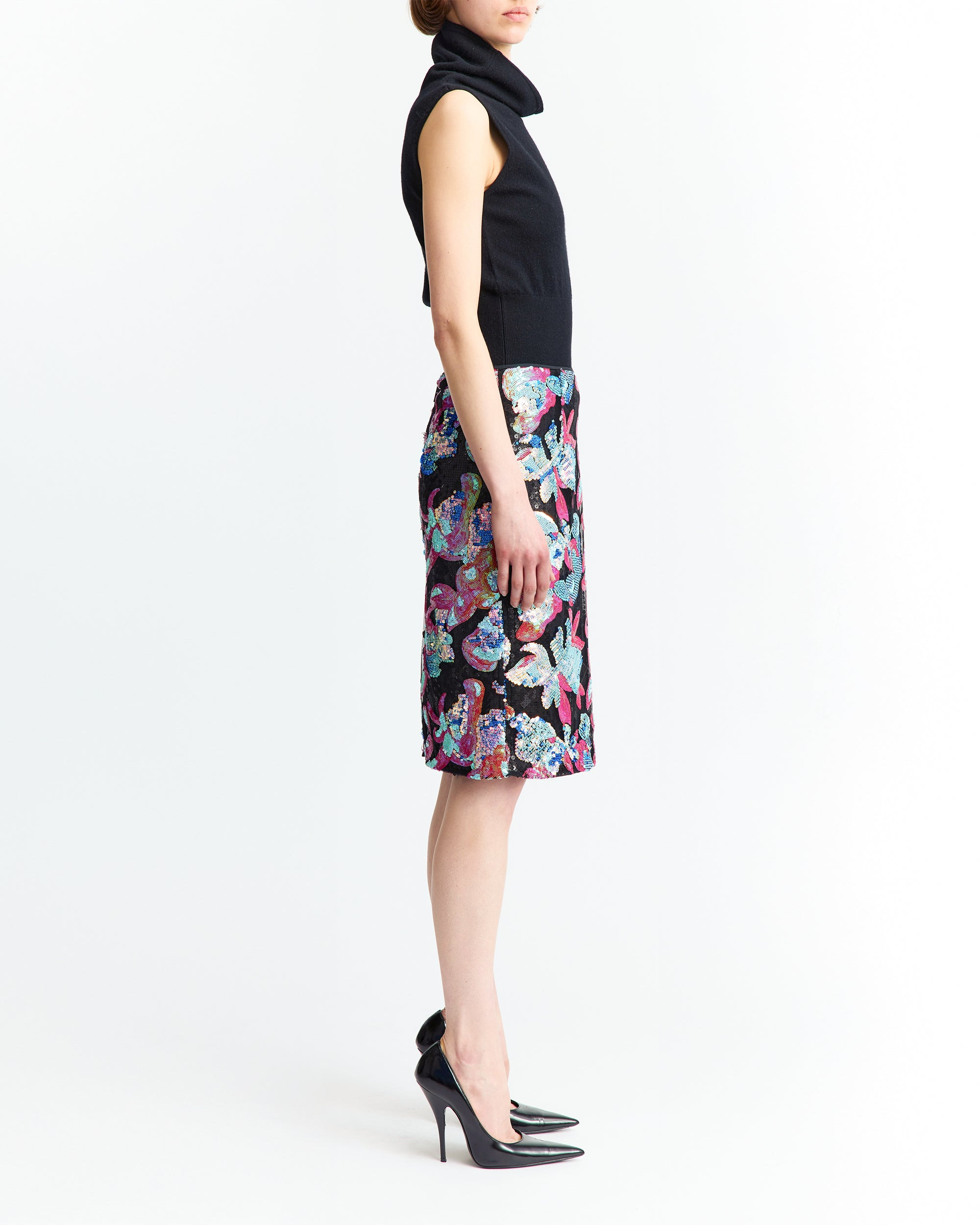 ELICE MIDI SKIRT IN SEQUIN - 3