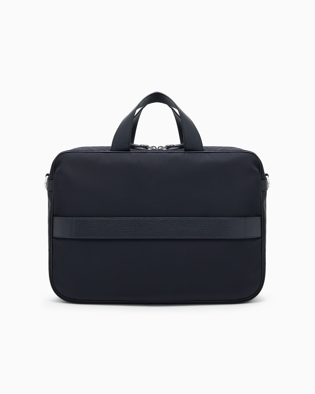 ASV PEBBLED-LEATHER AND NYLON BRIEFCASE - 3