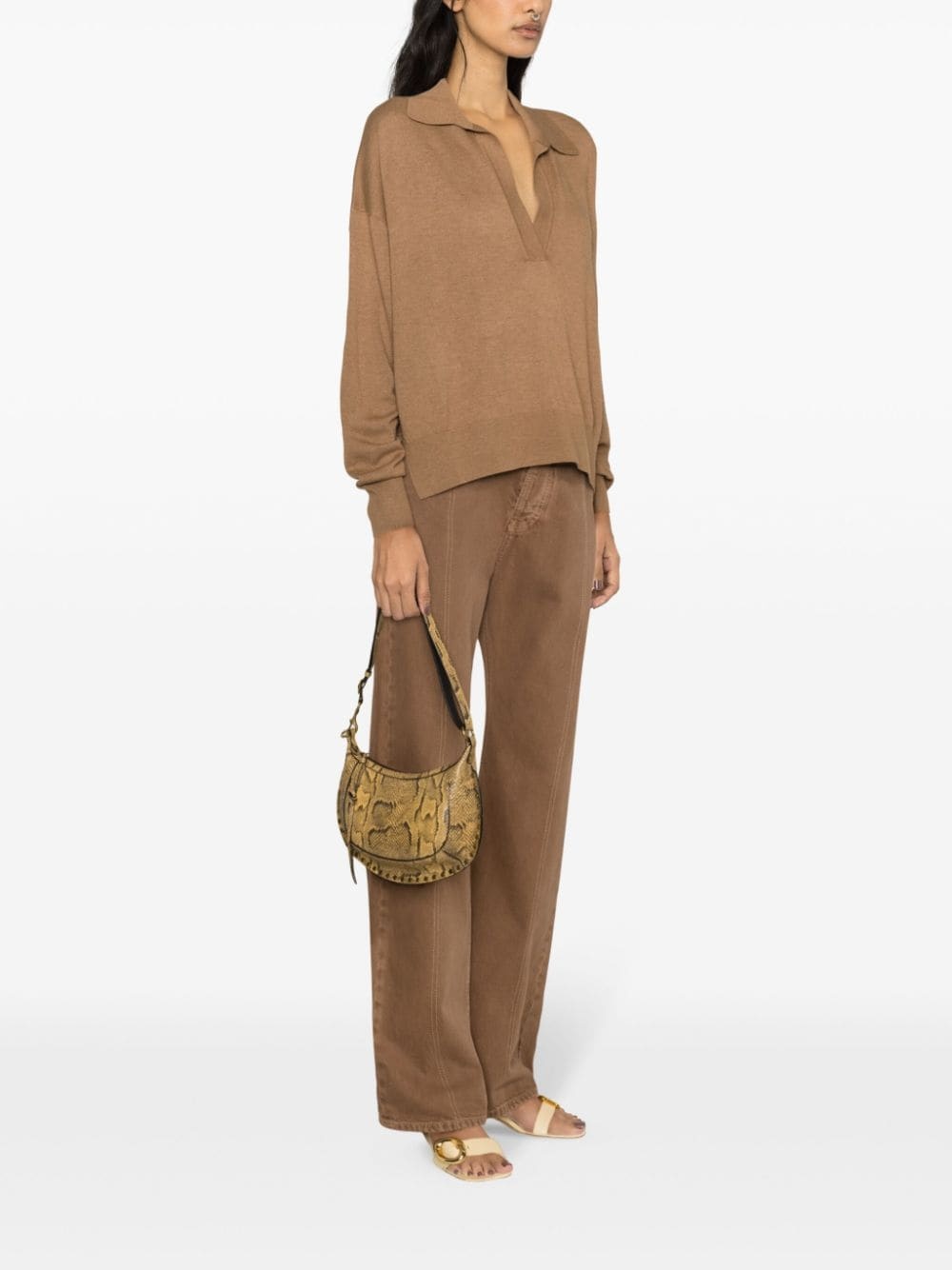 Galix spread-collar jumper - 3