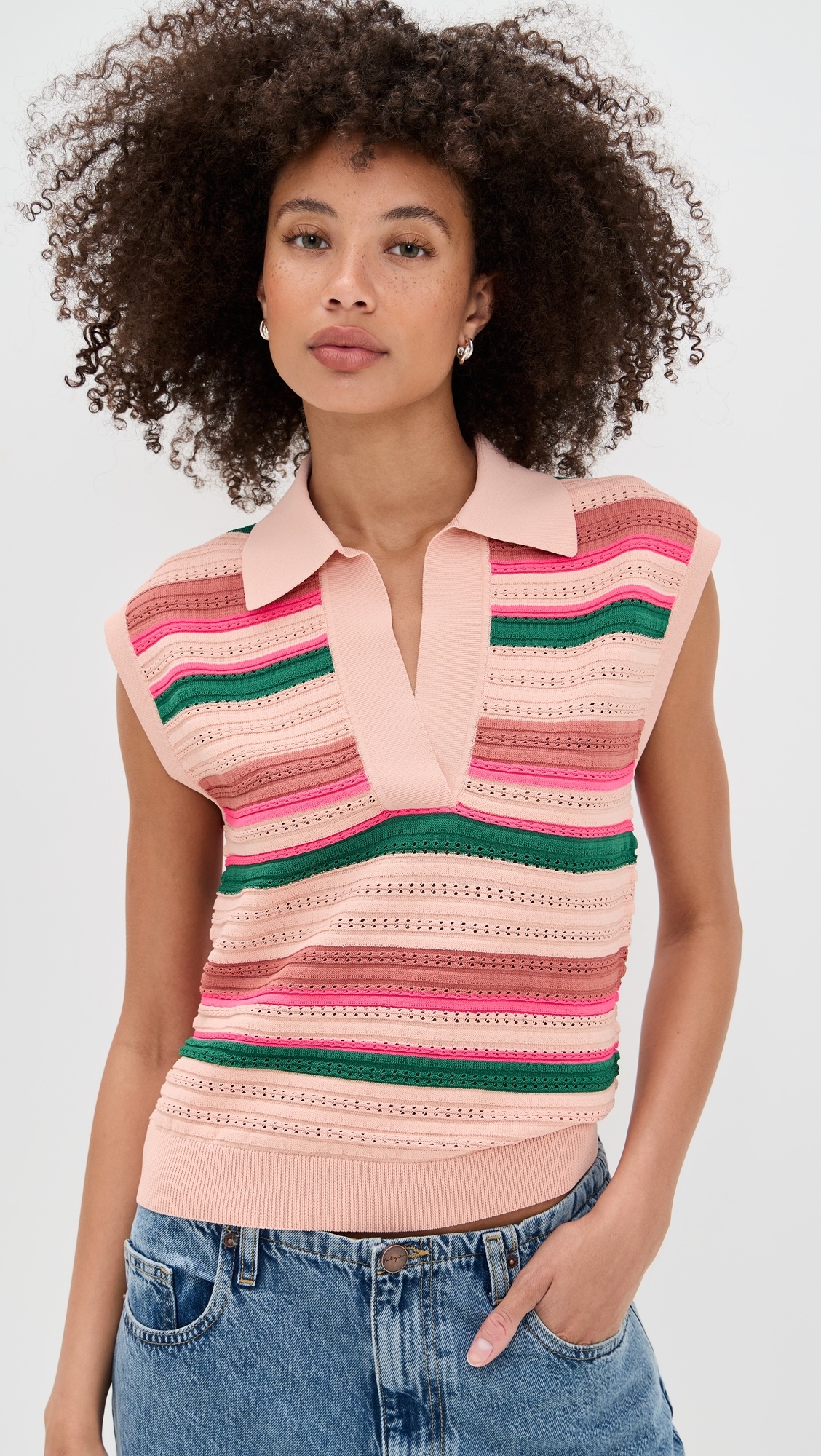 Hantwerp Striped Knit Polo - 1
