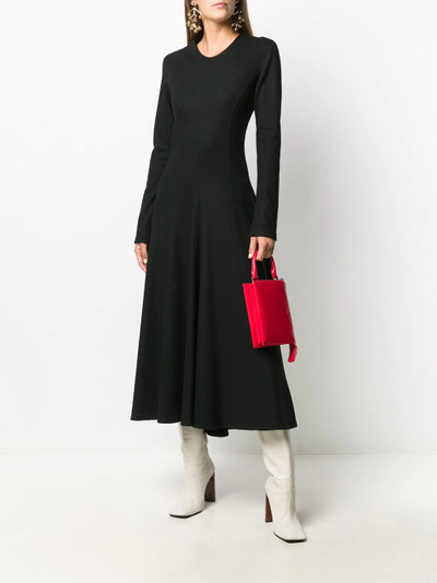 Jil Sander knitted flared long dress outlook