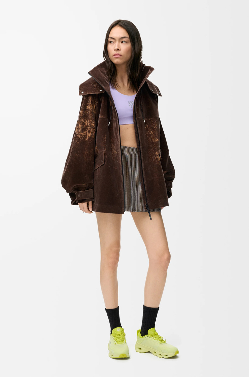 Jacket in flocked technical shell 3