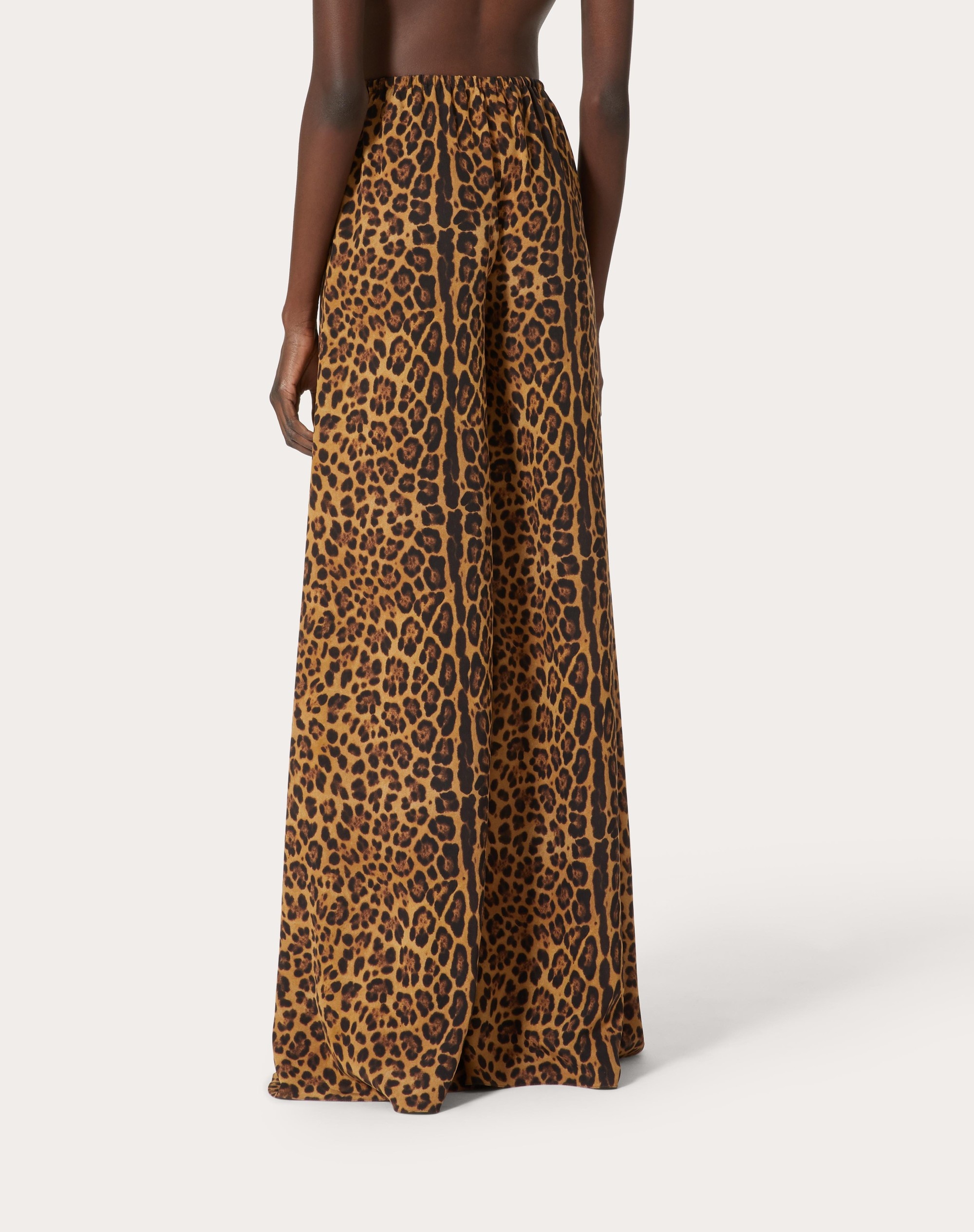 PANTS IN ANIMALIER CREPE DE CHINE - 4