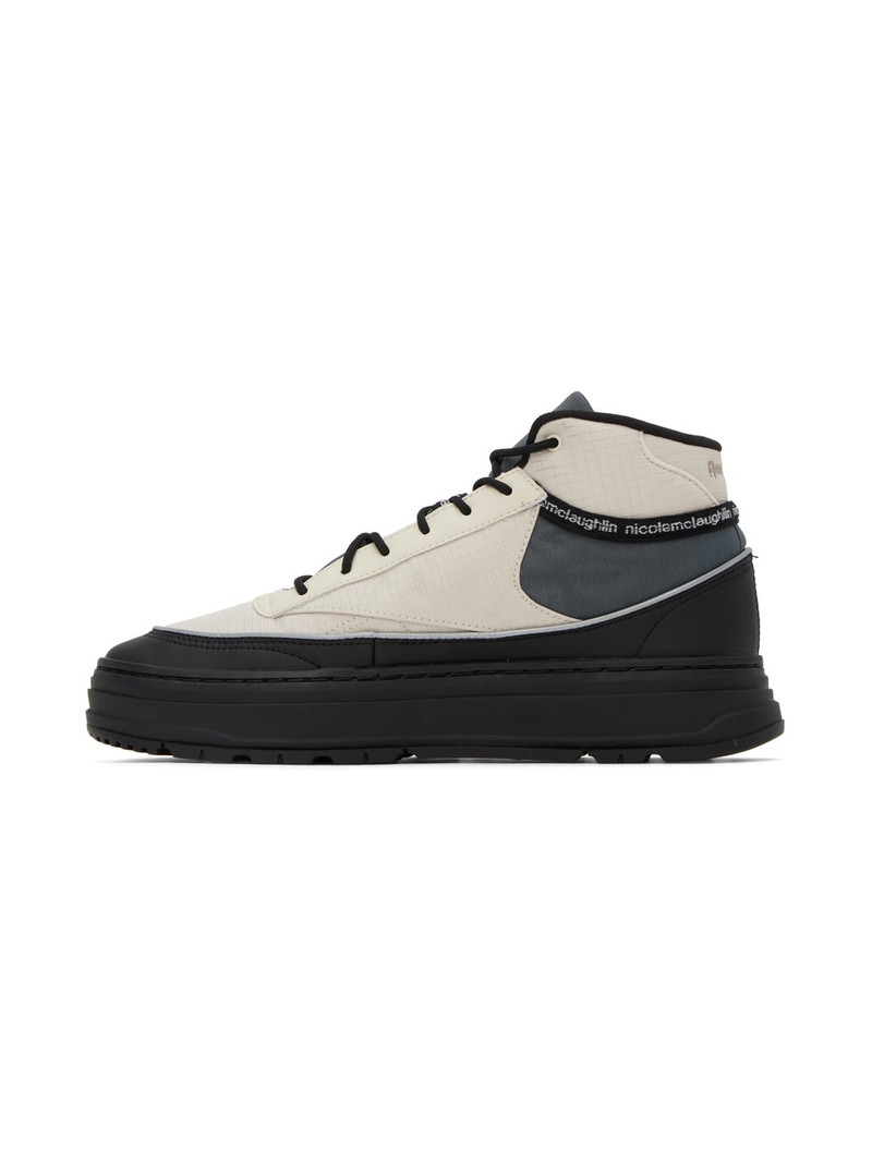 Reebok Beige & Black Nicole McLaughlin Edition Club C Geo Mid Sneakers outlook