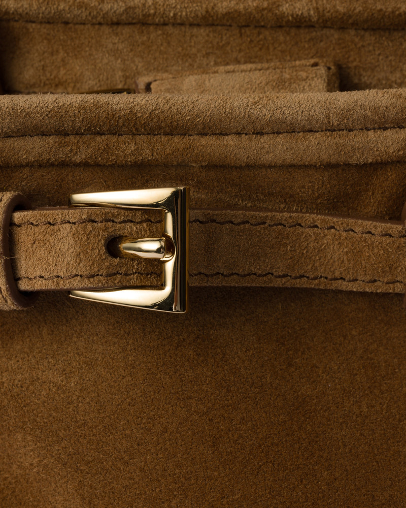 Prada Bonnie medium suede handbag 7
