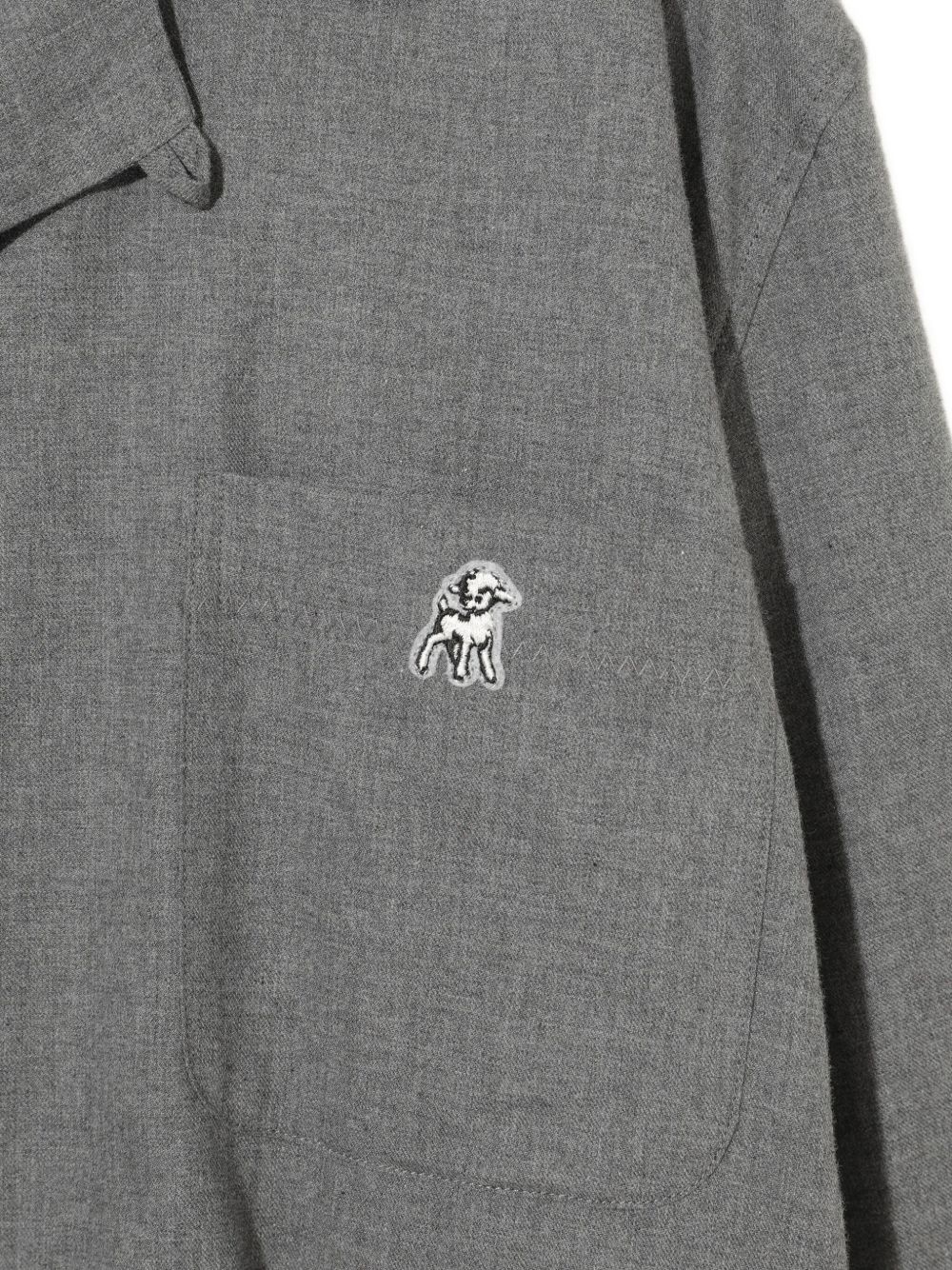 pocket-detail button-up shirt - 4