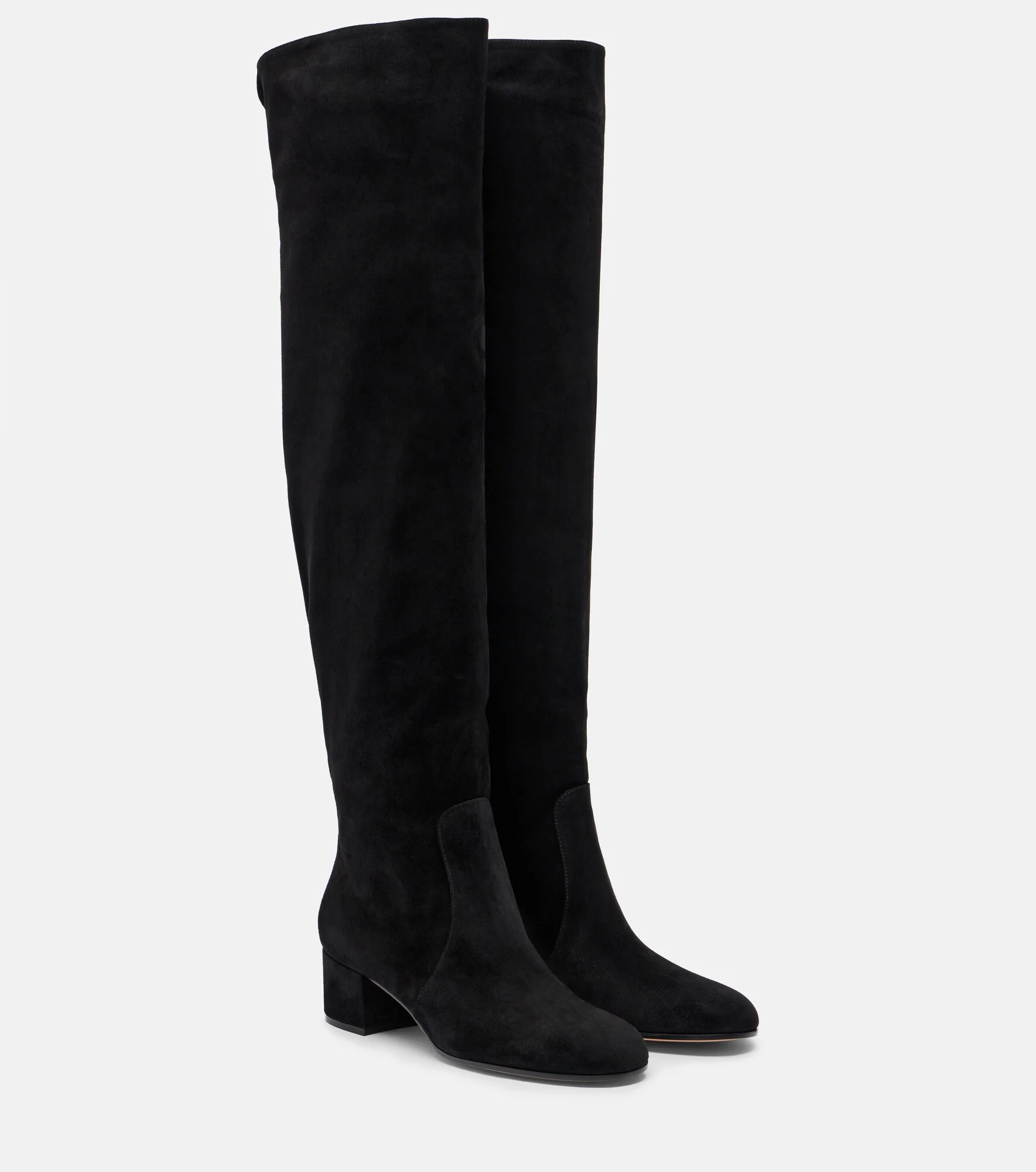 Suede knee-high boots - 1