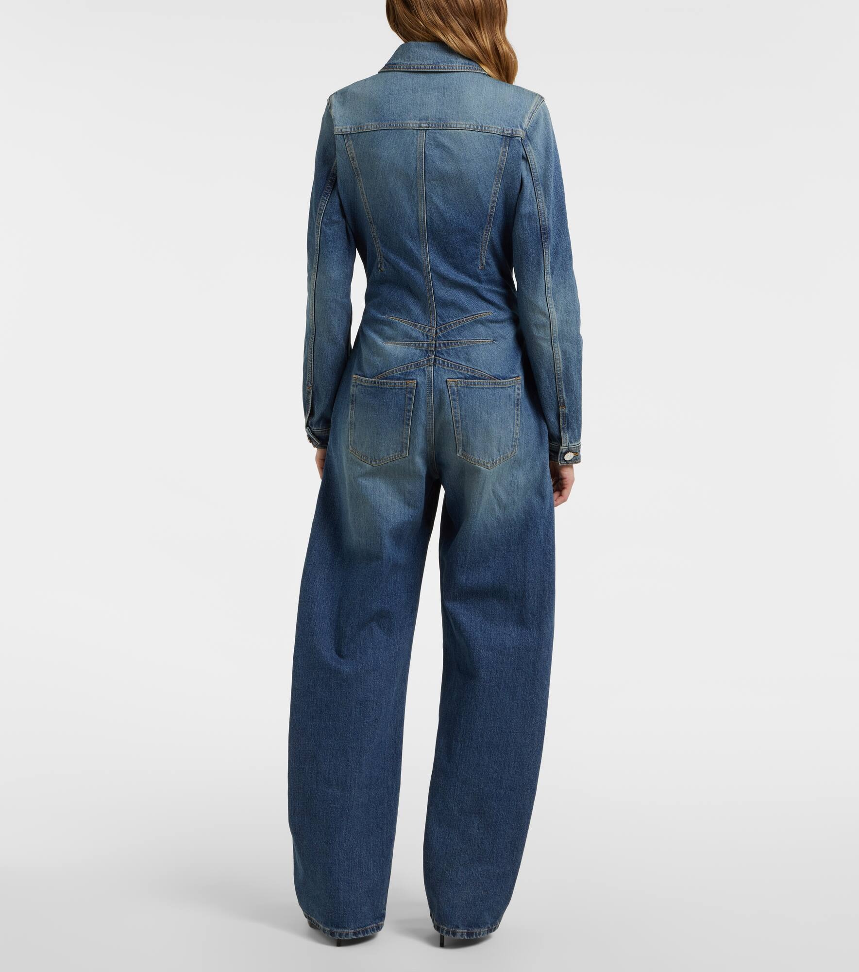 Round denim jumpsuit - 3