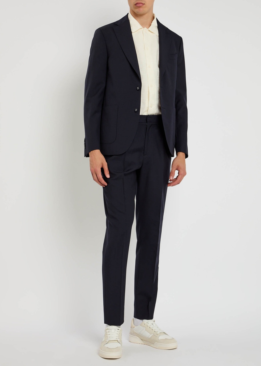 Officine Générale Drew Tapered Wool Trousers - 4