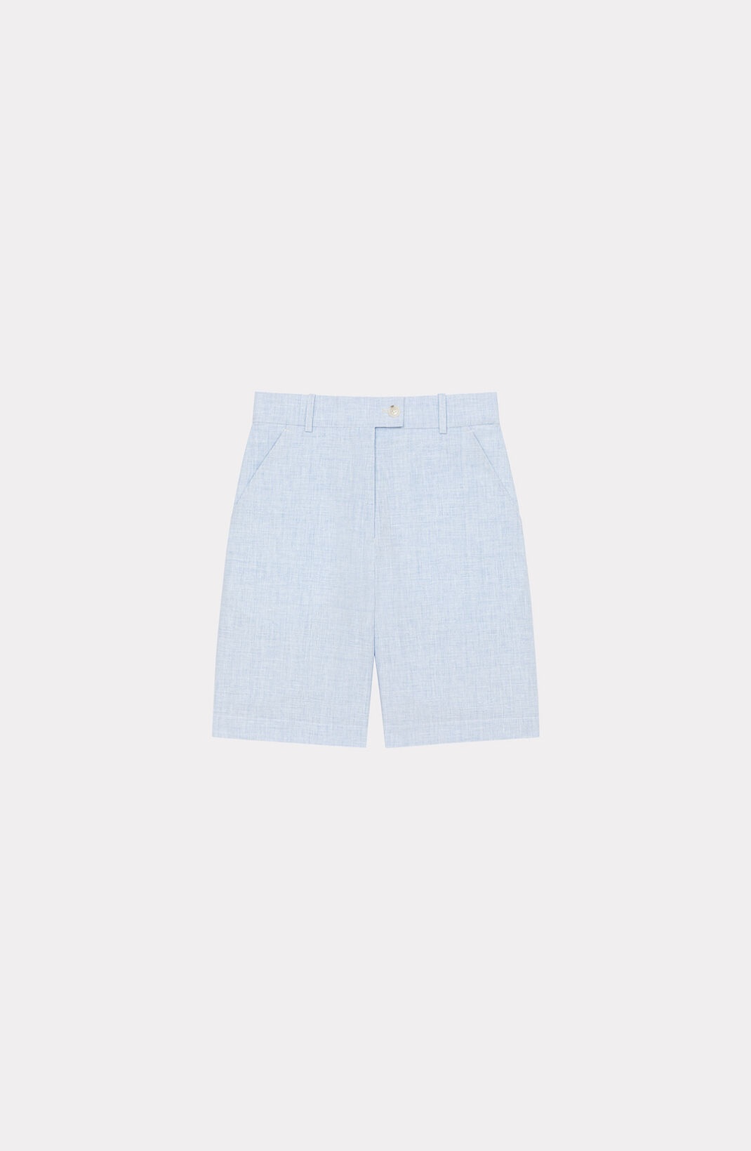 Tailored linen shorts - 1