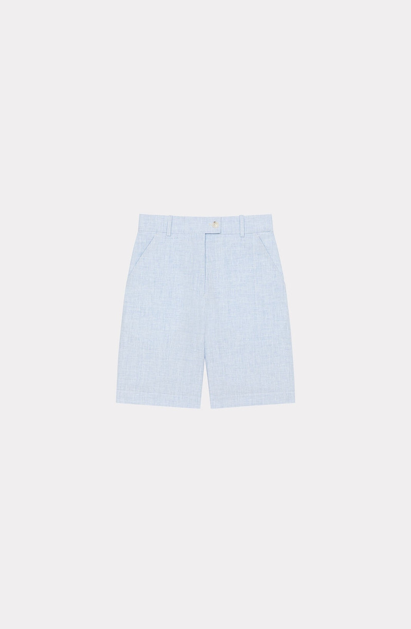 Tailored linen shorts - 1
