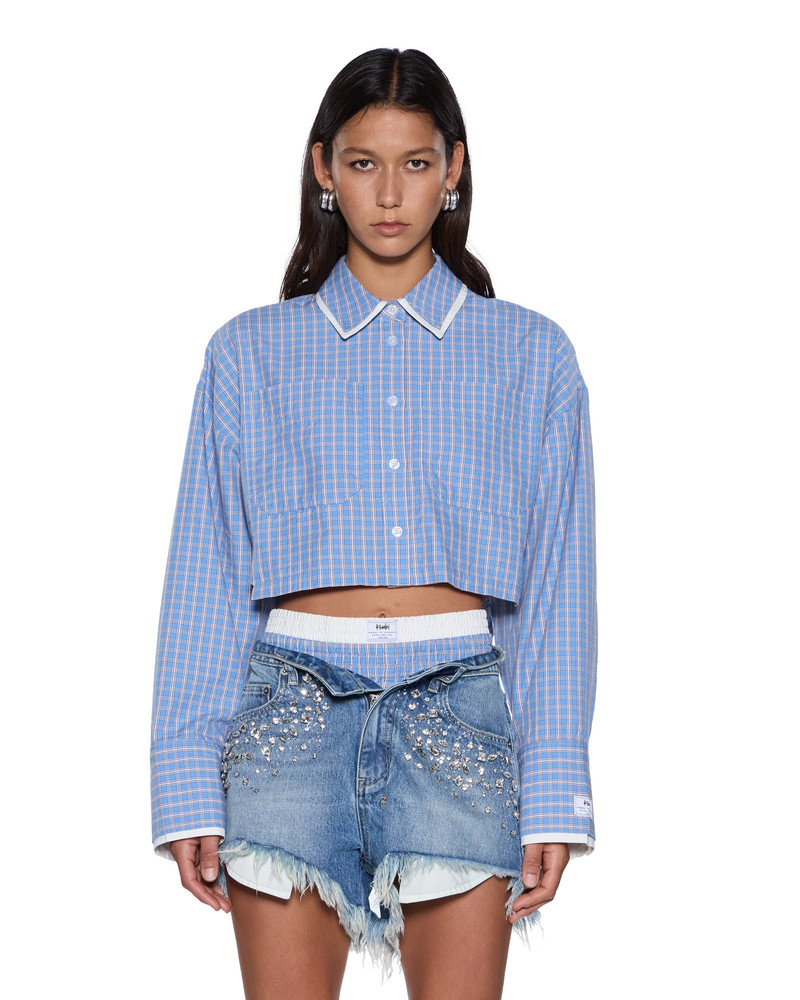 BALTER LS SHIRT BLU CHECK 1