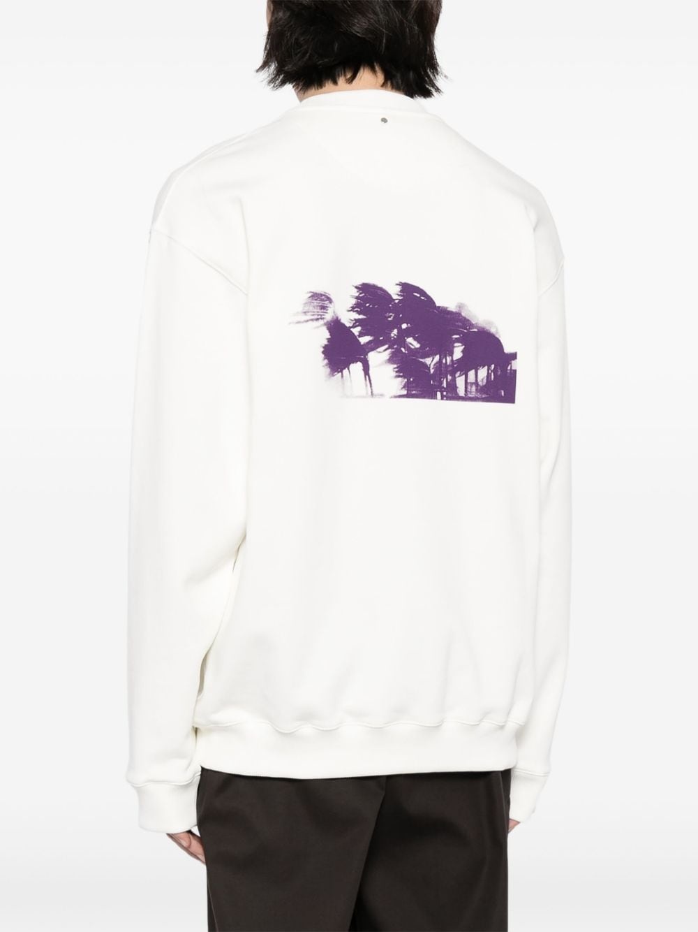 logo-print crew-neck sweatshirt - 4