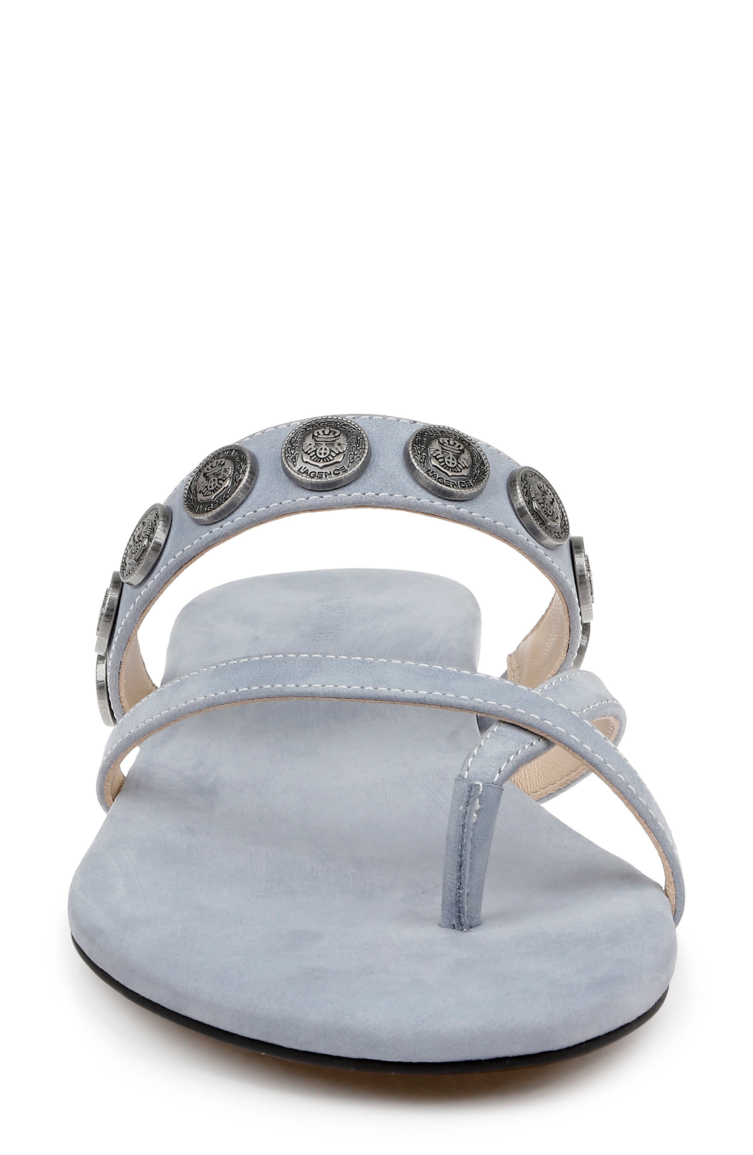 L'AGENCE Hanna Strappy Sandal in Rainblue at Nordstrom - 4