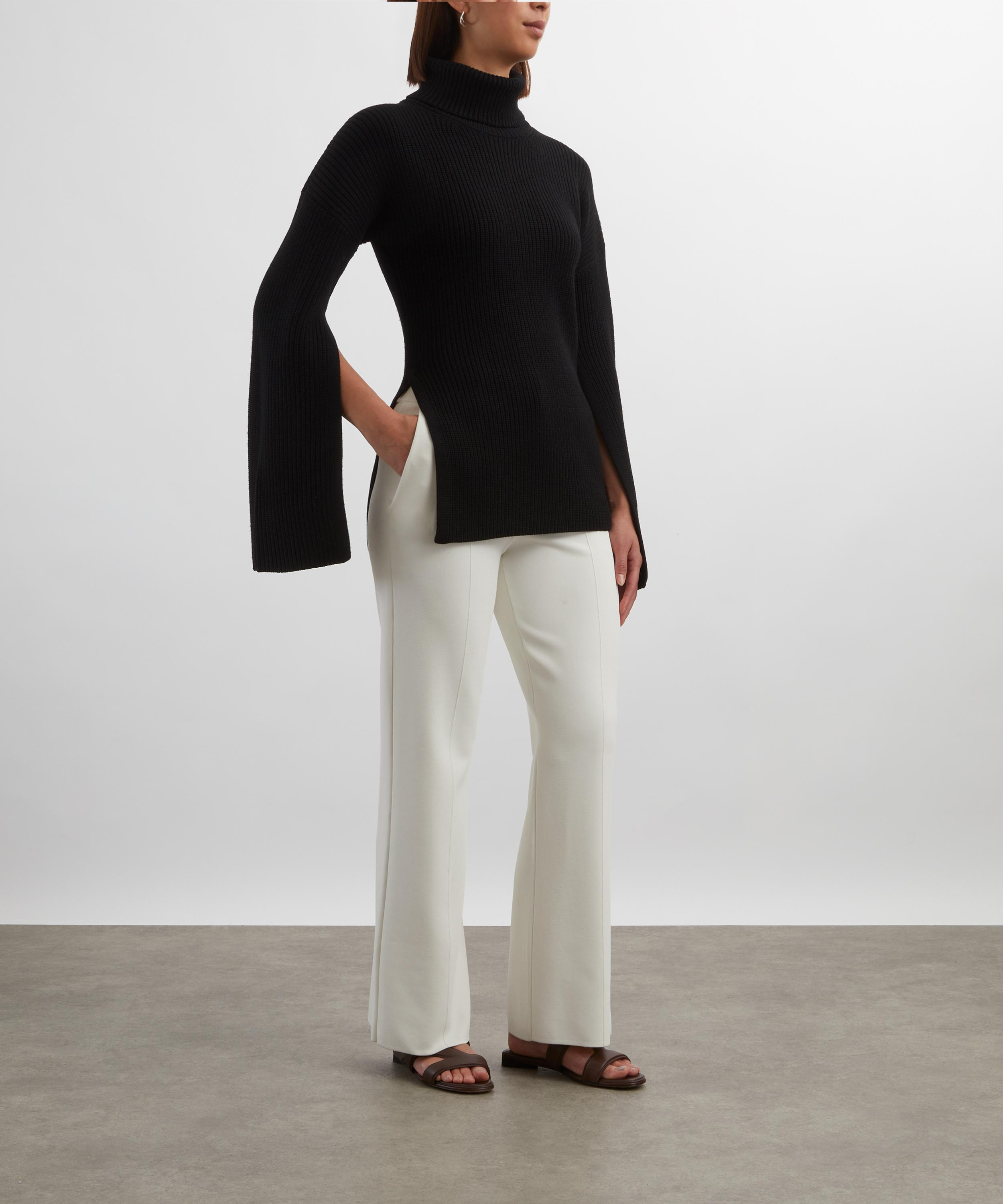 Slit Sleeve Knit Jumper - 2