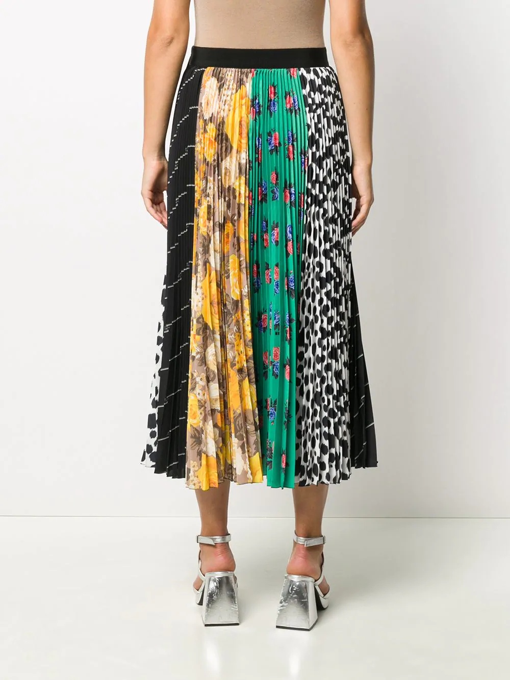 floral animal print skirt - 4