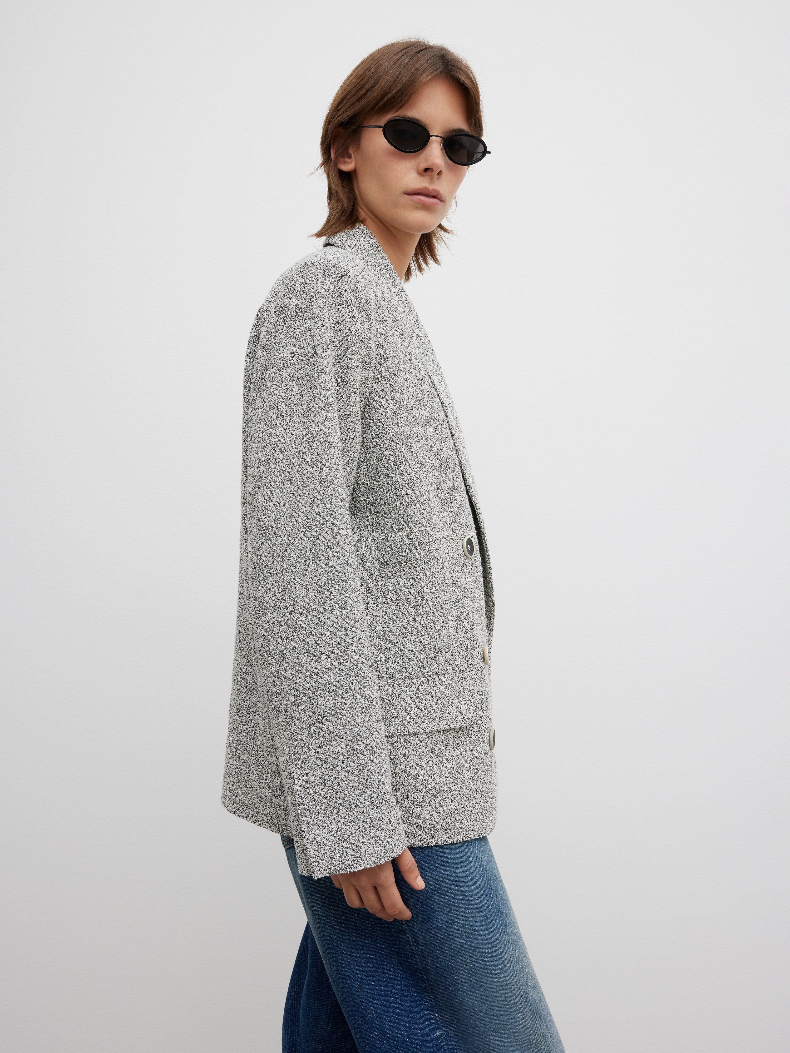 Bouclé blazer - 4