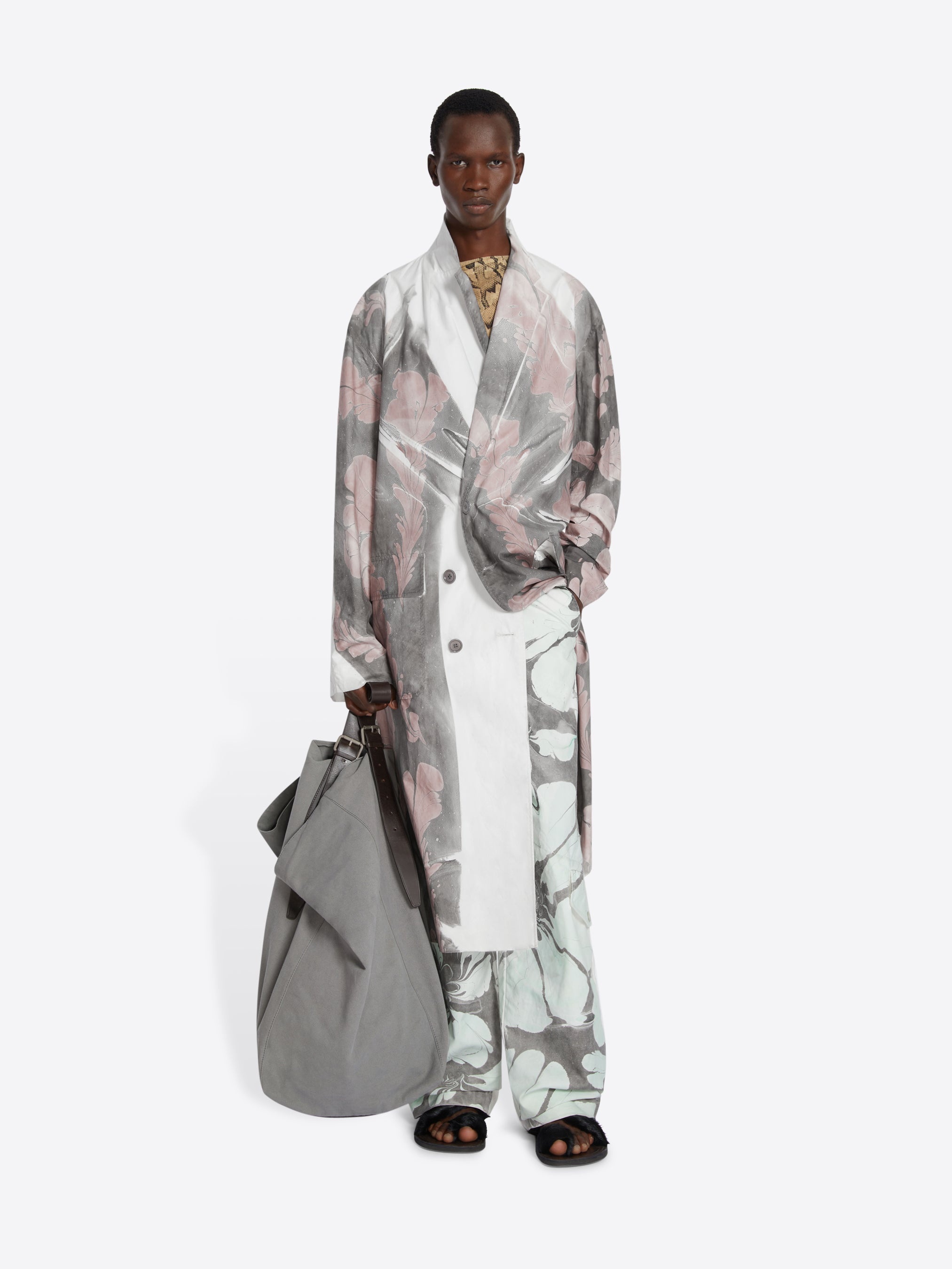 HAND PRINTED COAT - 2