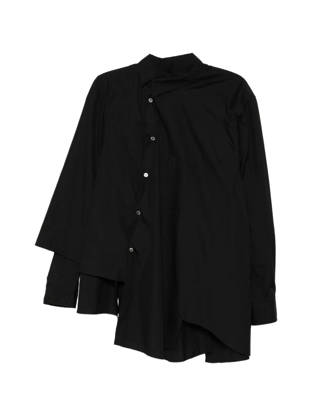 asymmetric button shirt - 1