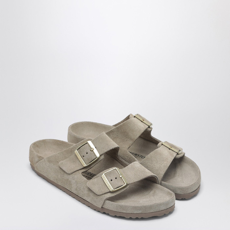 BIRKENSTOCK Arizona slide in taupe suede leather outlook