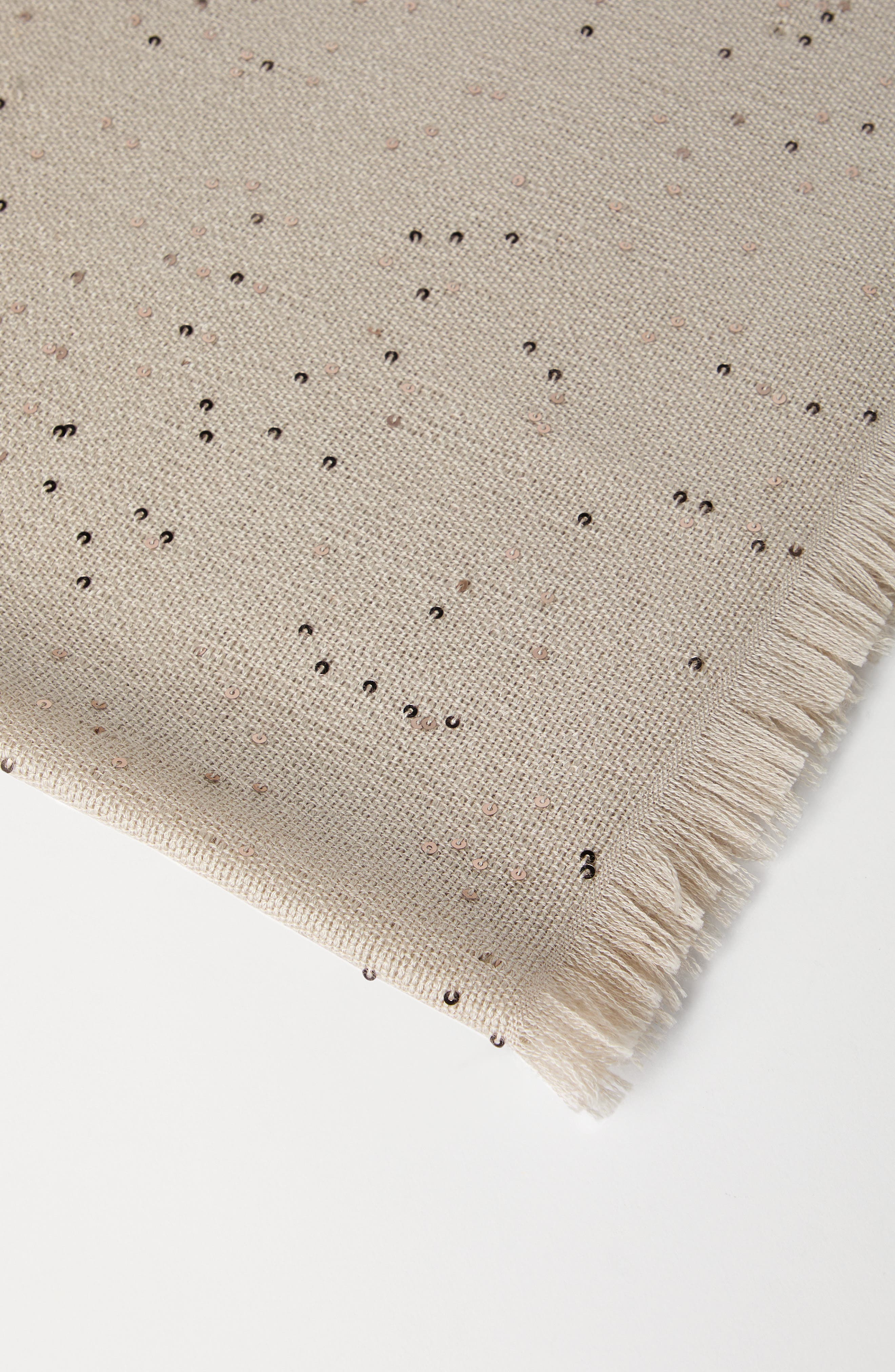 Brunello Cucinelli Cashmere and silk Diamond yarn scarf in Beige at Nordstrom - 3