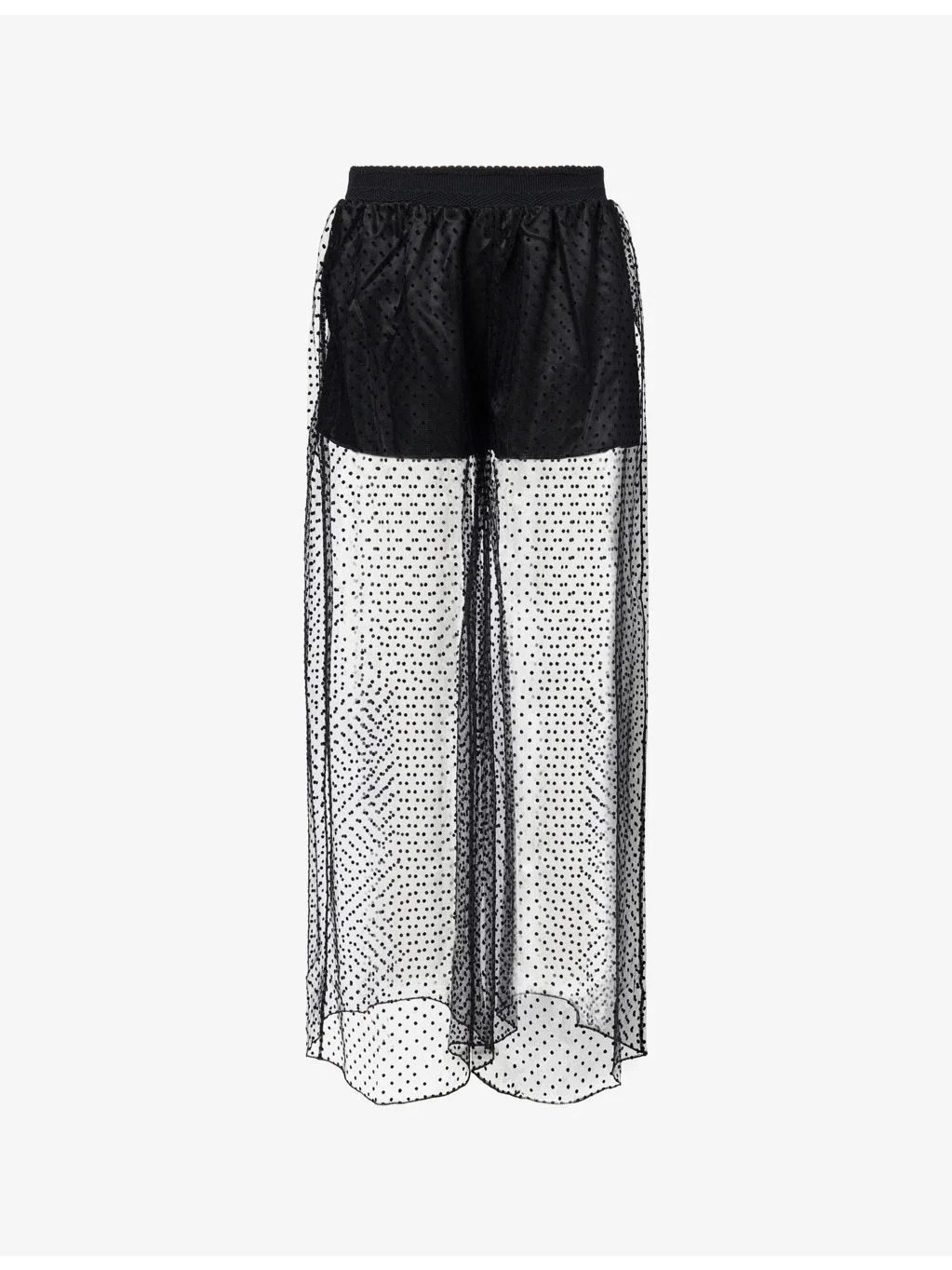 Polka-Dot Wide Leg MeshTrousers - 1