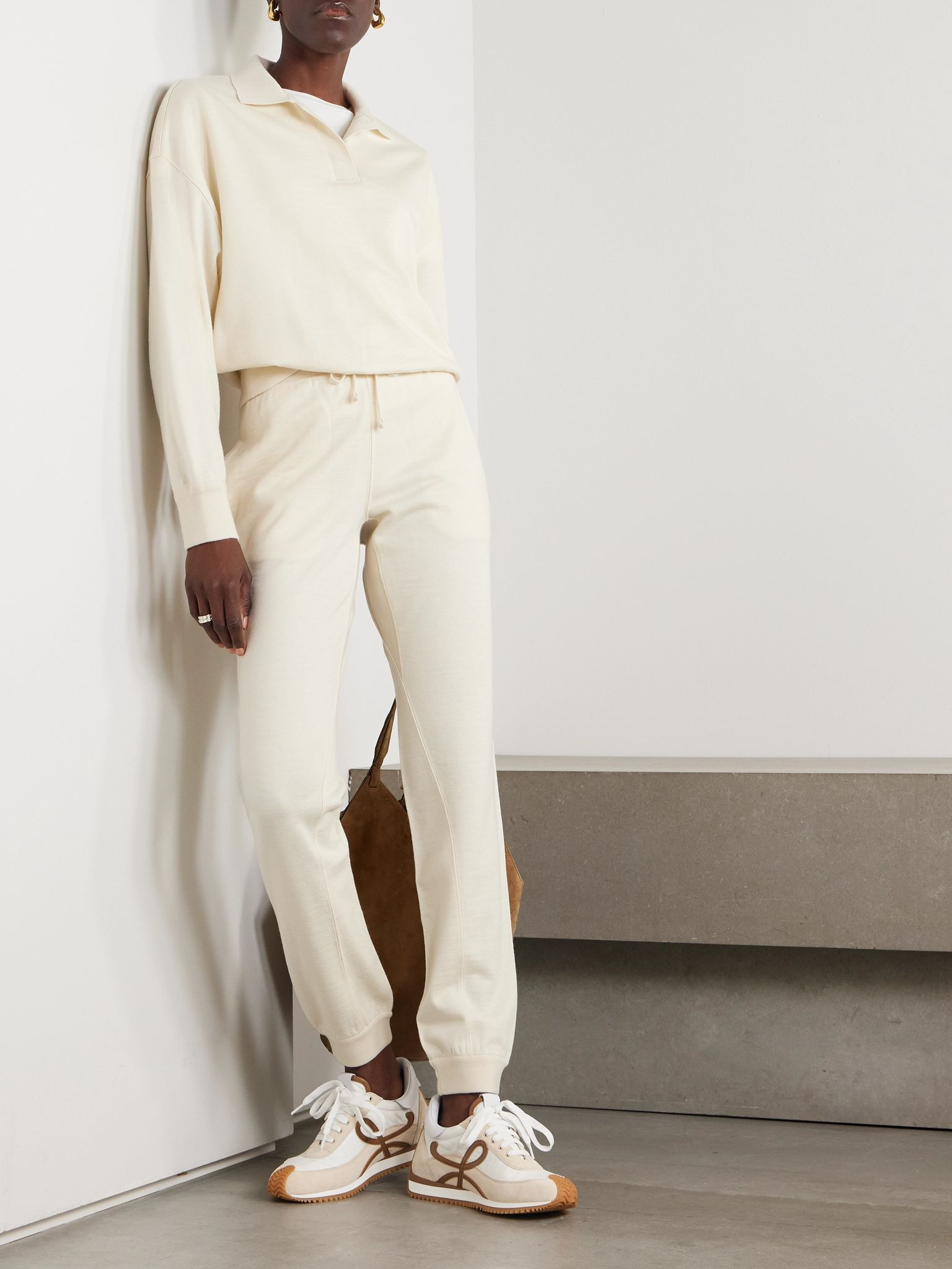 Cocooning cashmere polo sweater Ivory - 2