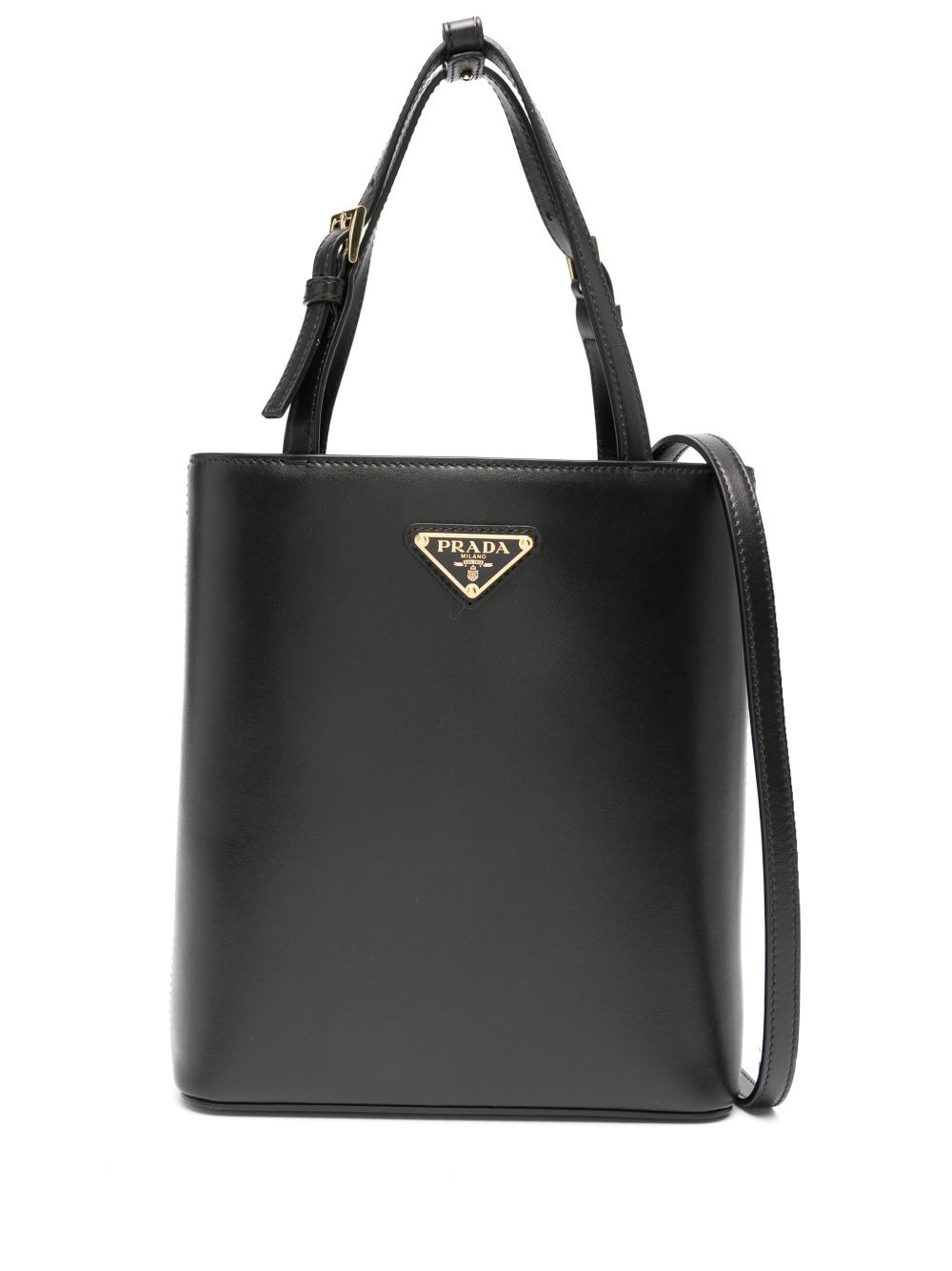 triangle logo-appliqué tote bag - 1