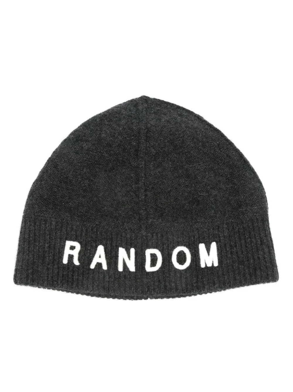 embroidered-logo brushed beanie - 1