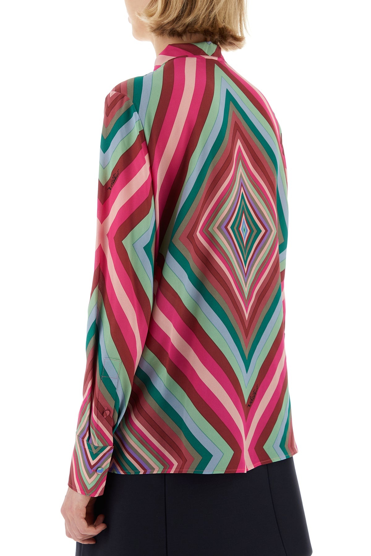 Printed crepe shirt - 4