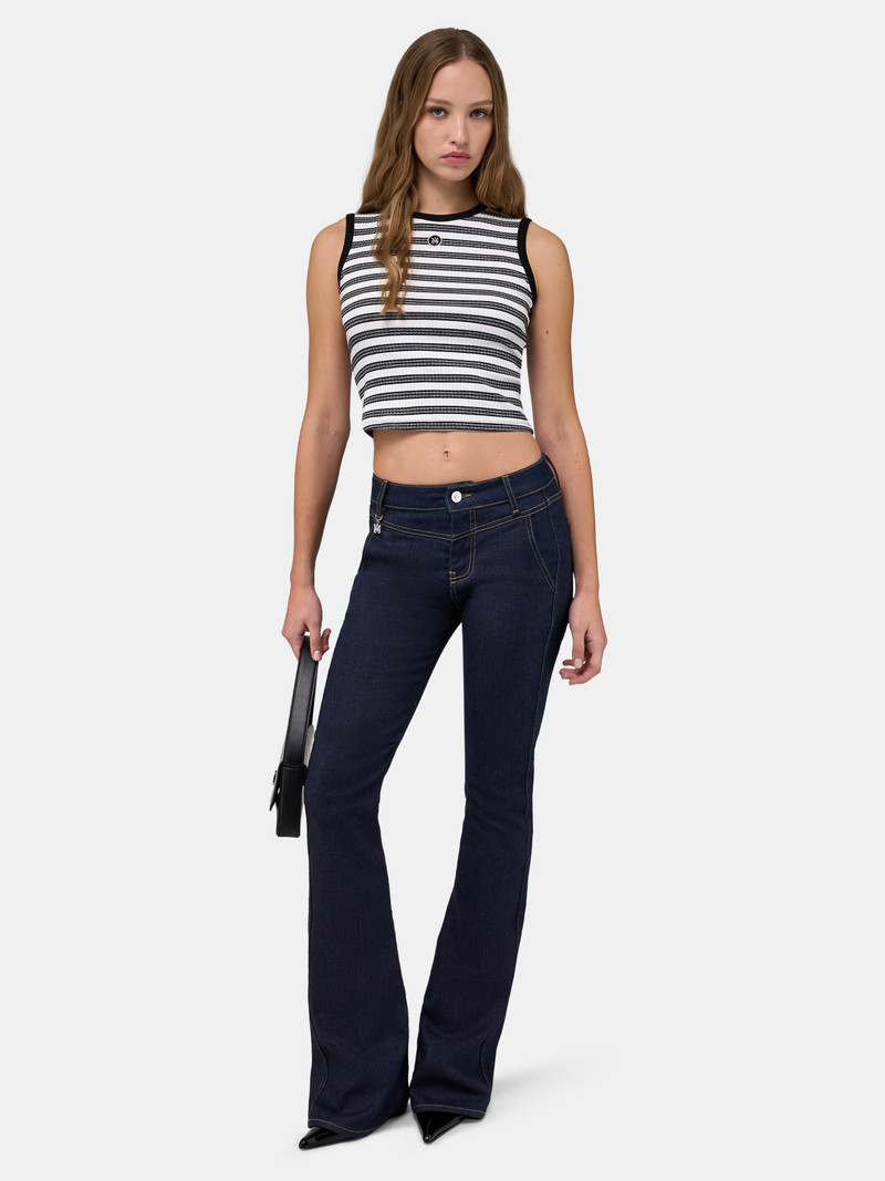 AMIRI WOMEN'S MA STRIPED SLEEVLESS TOP outlook