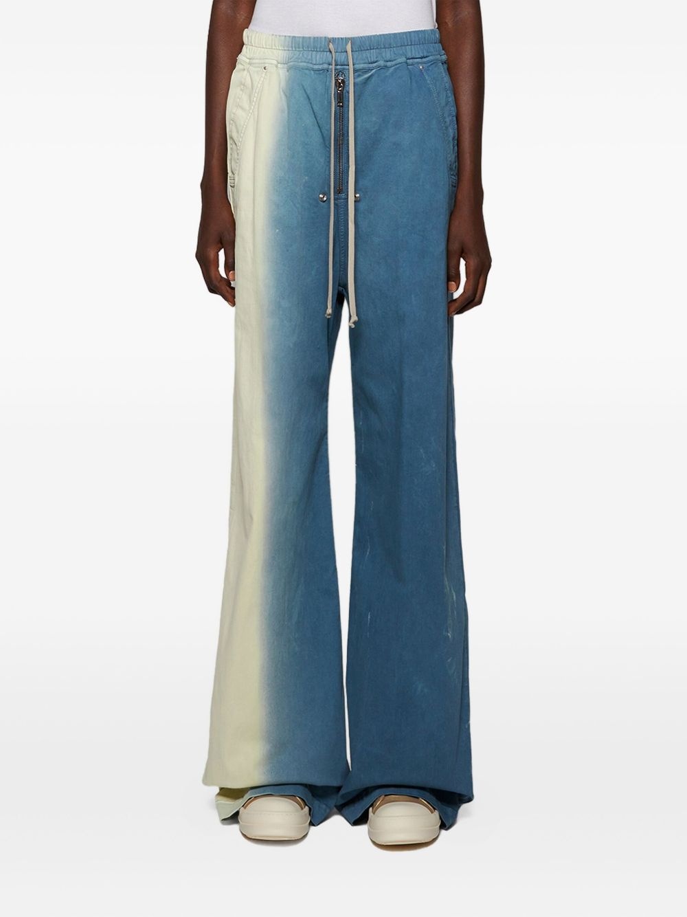 tie-dye flared jeans - 3