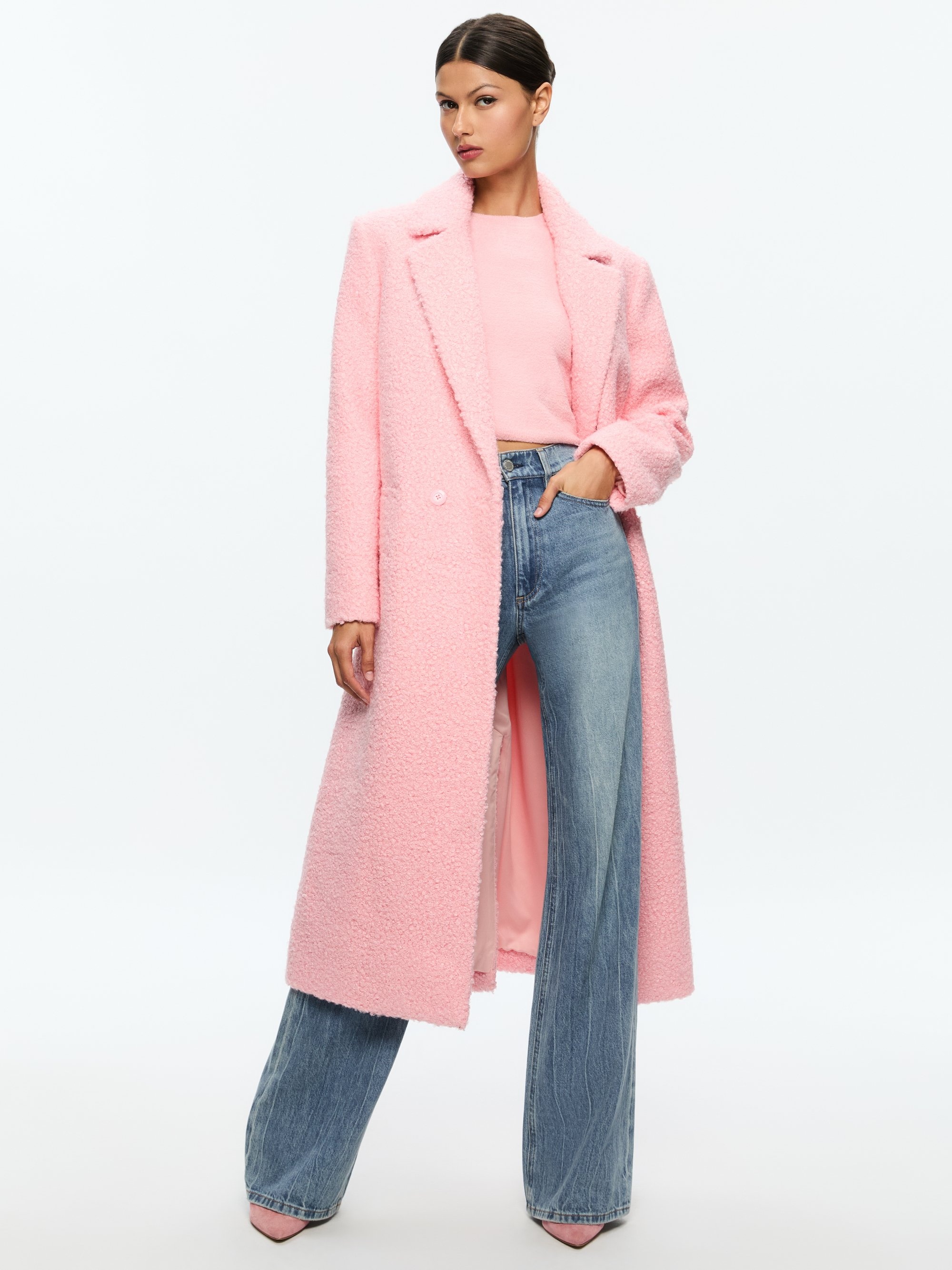 JIMMY OVERSIZED COAT WITH LONG LAPEL - 2