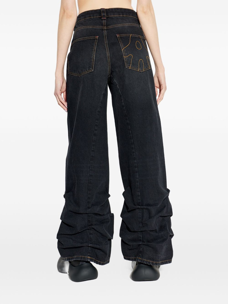 ruched straight jeans 4