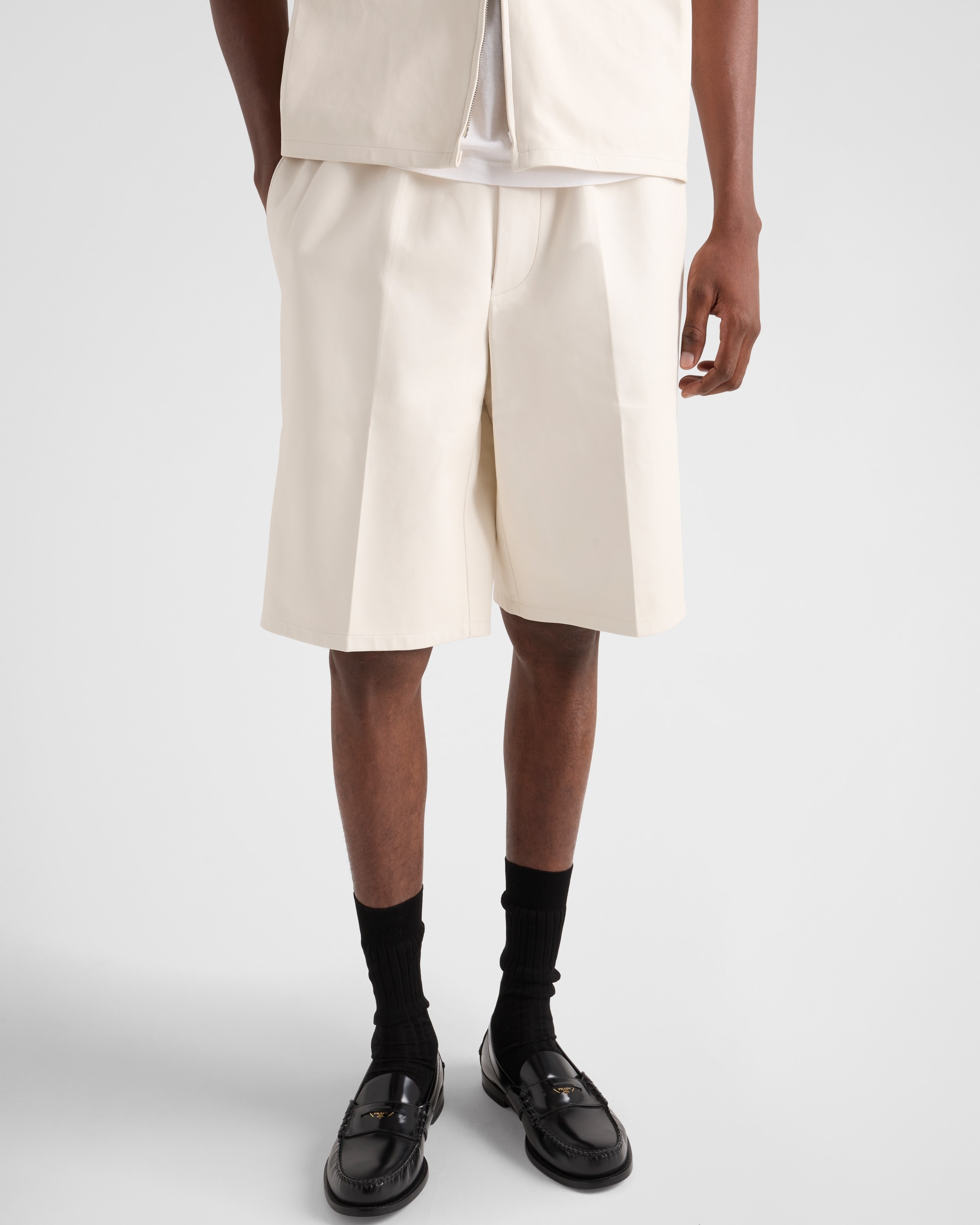 Nappa leather Bermudas - 3