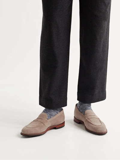 Grenson Lloyd Suede Penny Loafers outlook