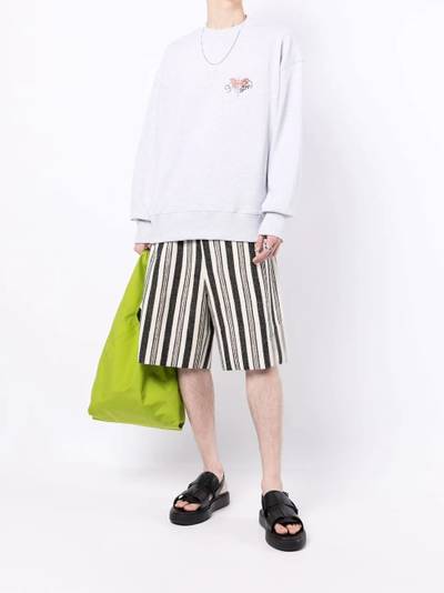 MSGM logo-print cotton sweatshirt outlook