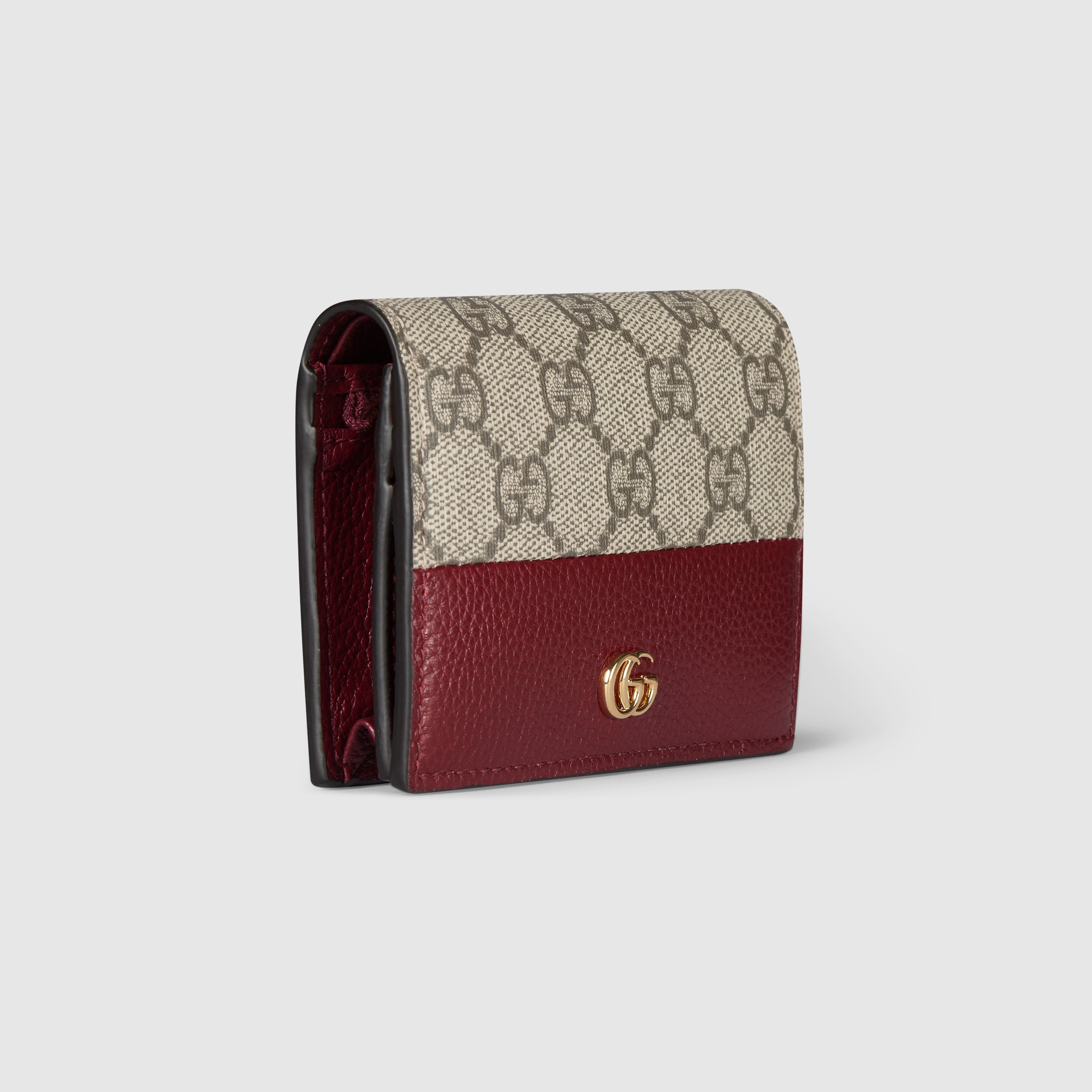 GG Marmont bi-color mini wallet - 3