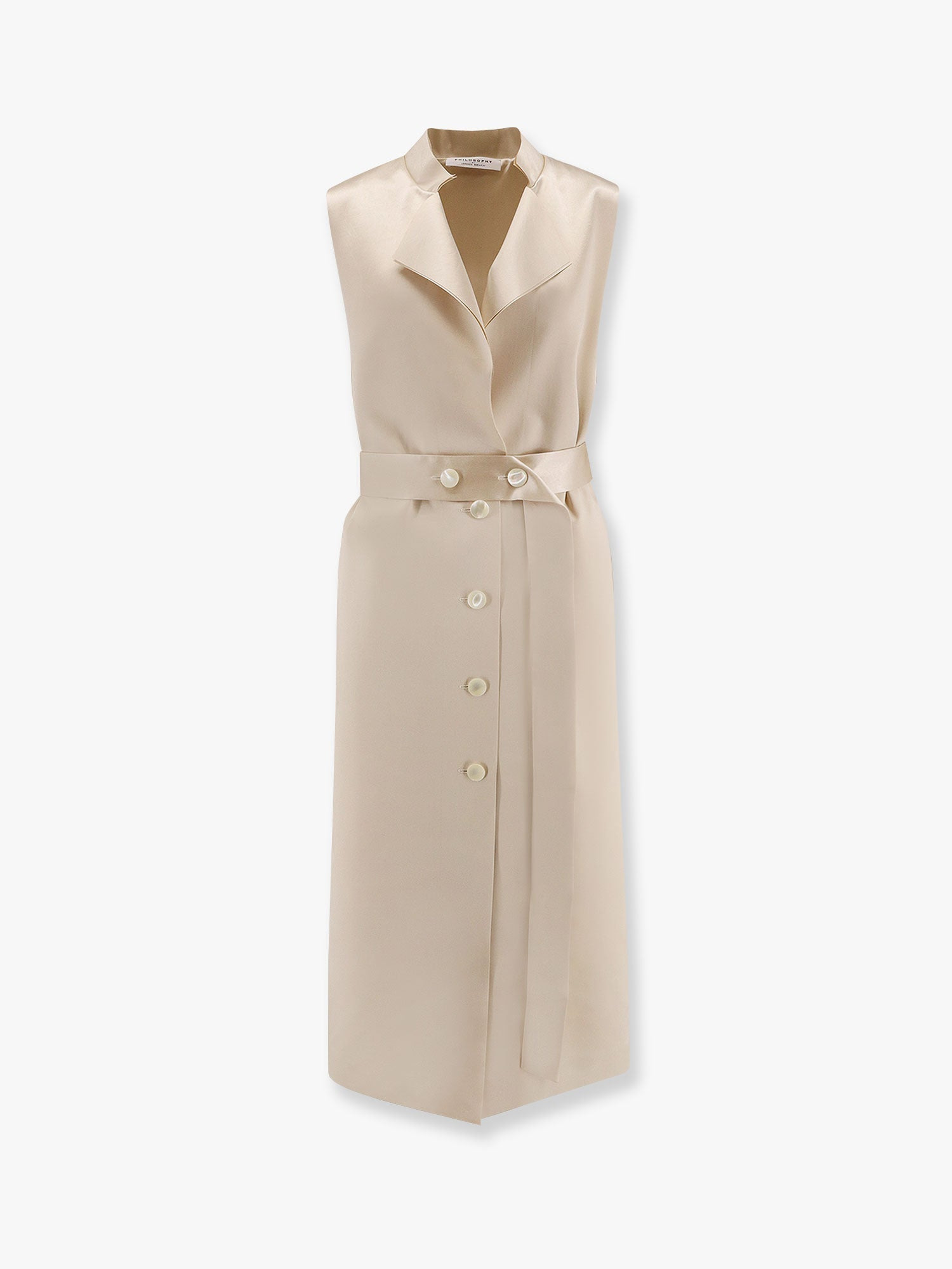 PHILOSOPHY DI LORENZO SERAFINI - Philosophy Di Lorenzo Serafini Satin Vest/Dress With Belt - 1
