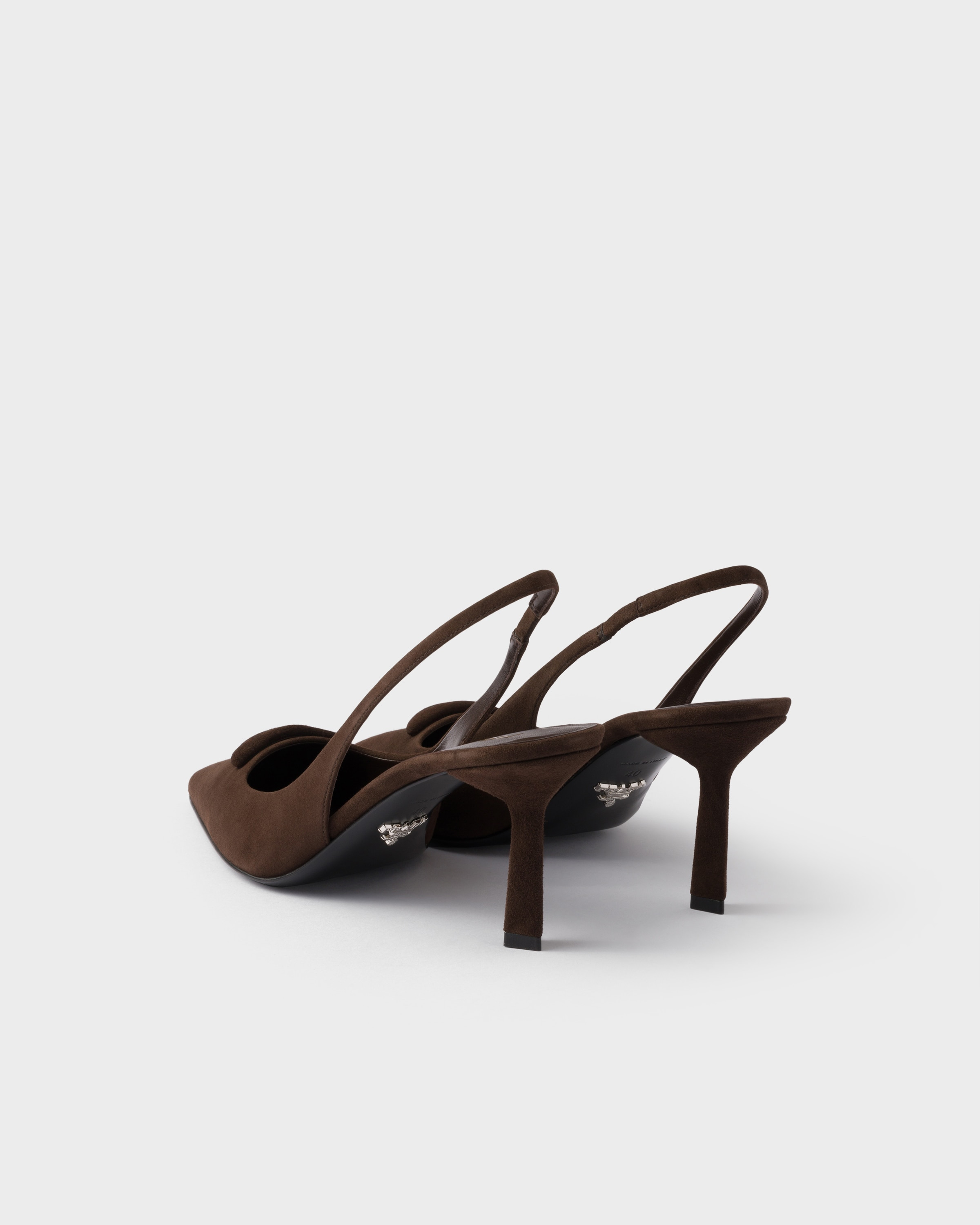 Suede slingback pumps - 4