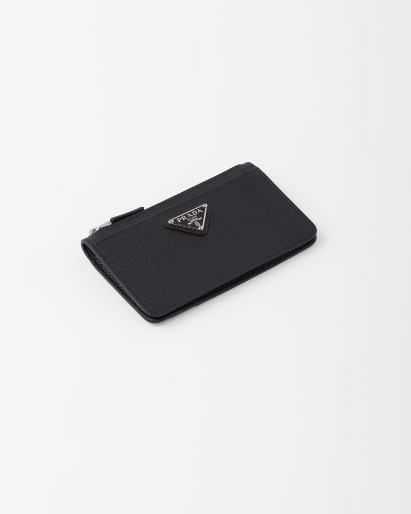 Prada Saffiano leather card holder outlook